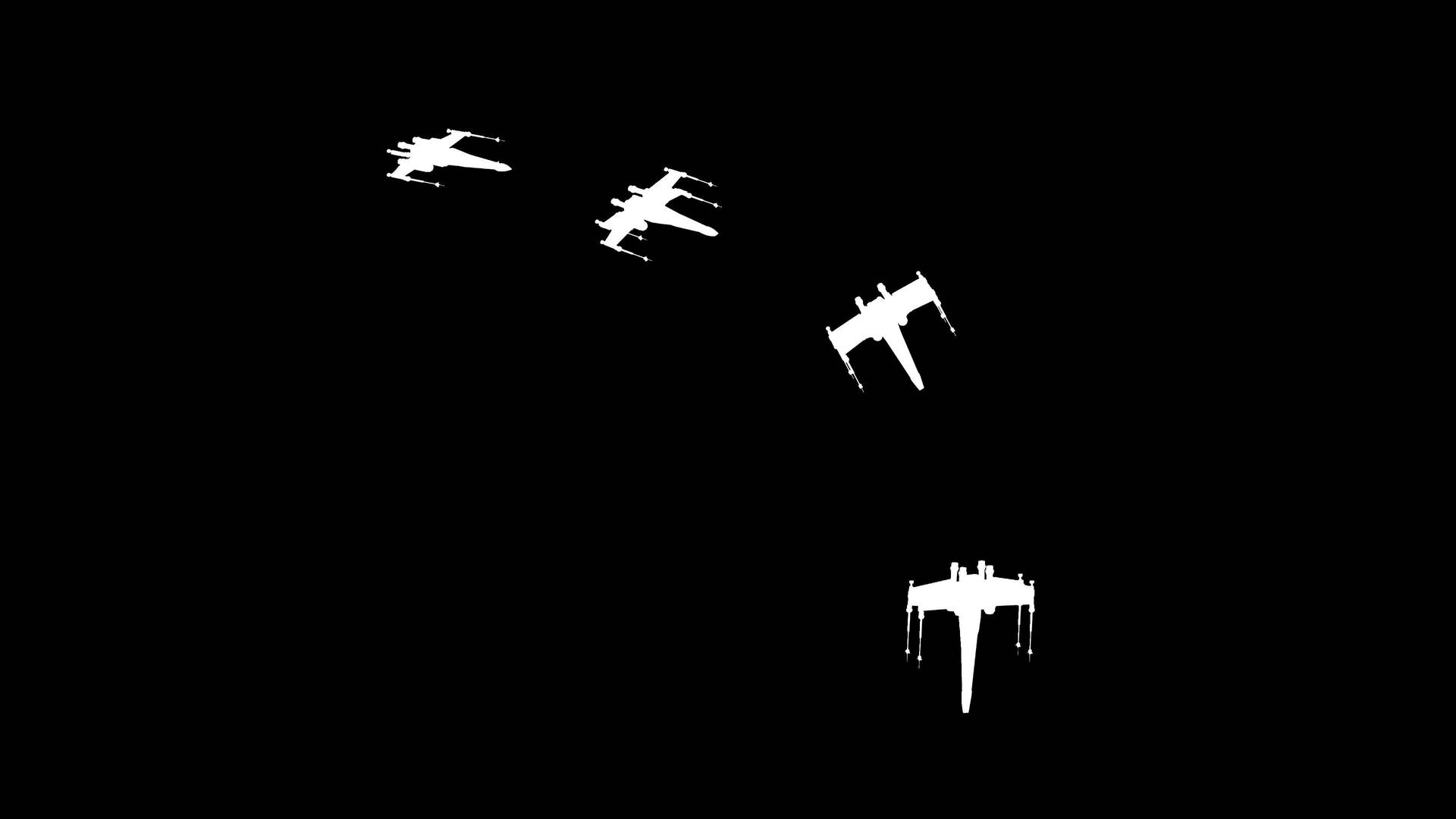 Dark Minimalist X-wings