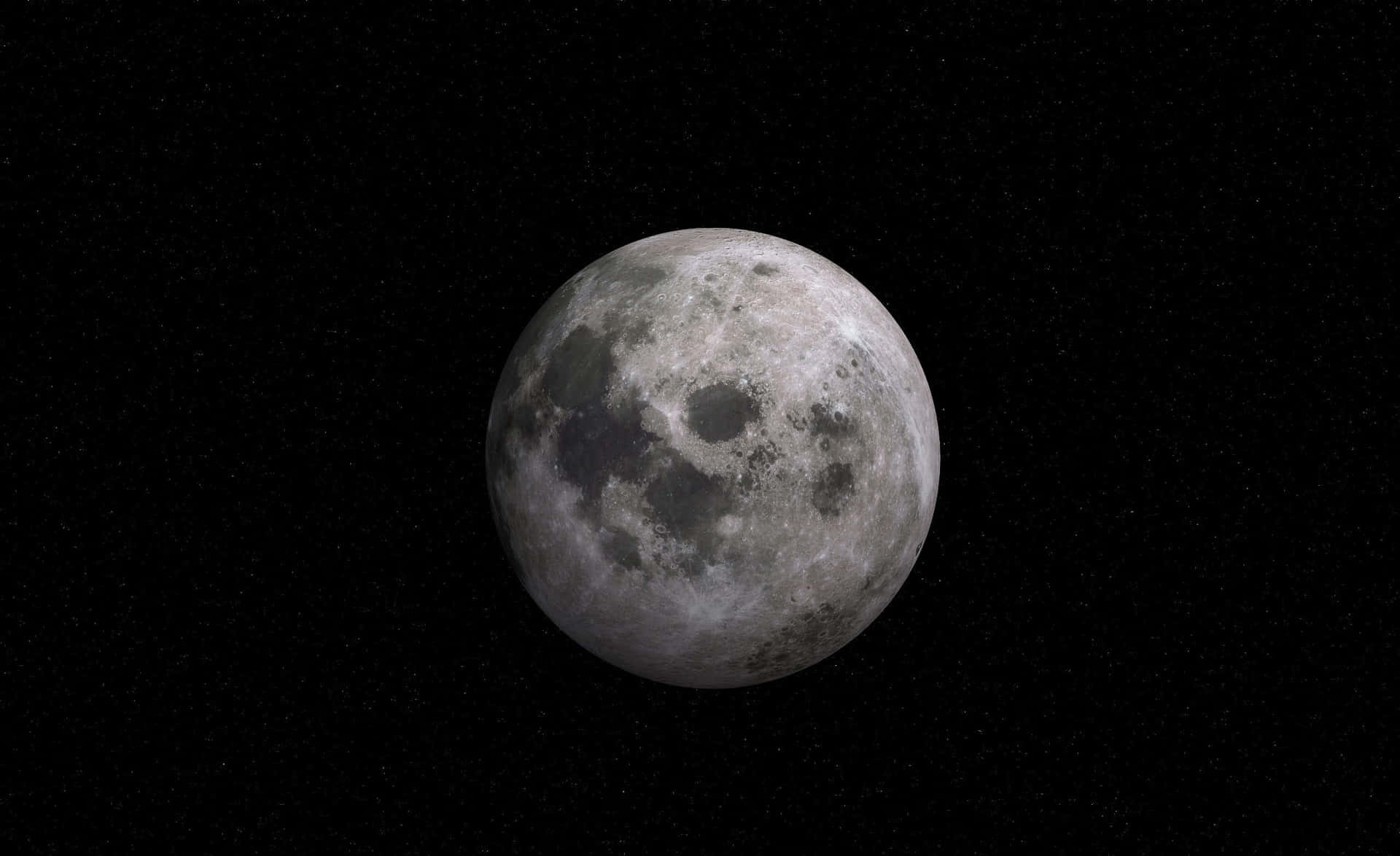Mysterious Dark Moon Illuminating the Night Sky Wallpaper