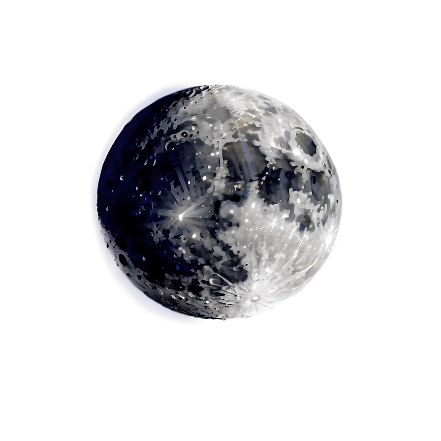 Dark Moon In Space Png 06252024 PNG