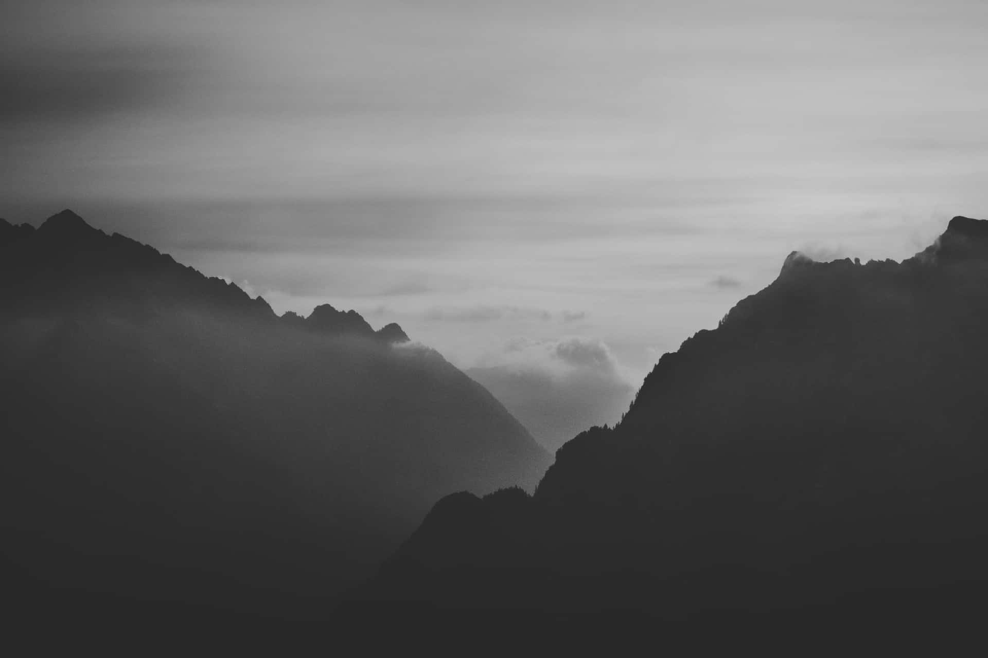Captivating Dark Mountain Landscape Wallpaper