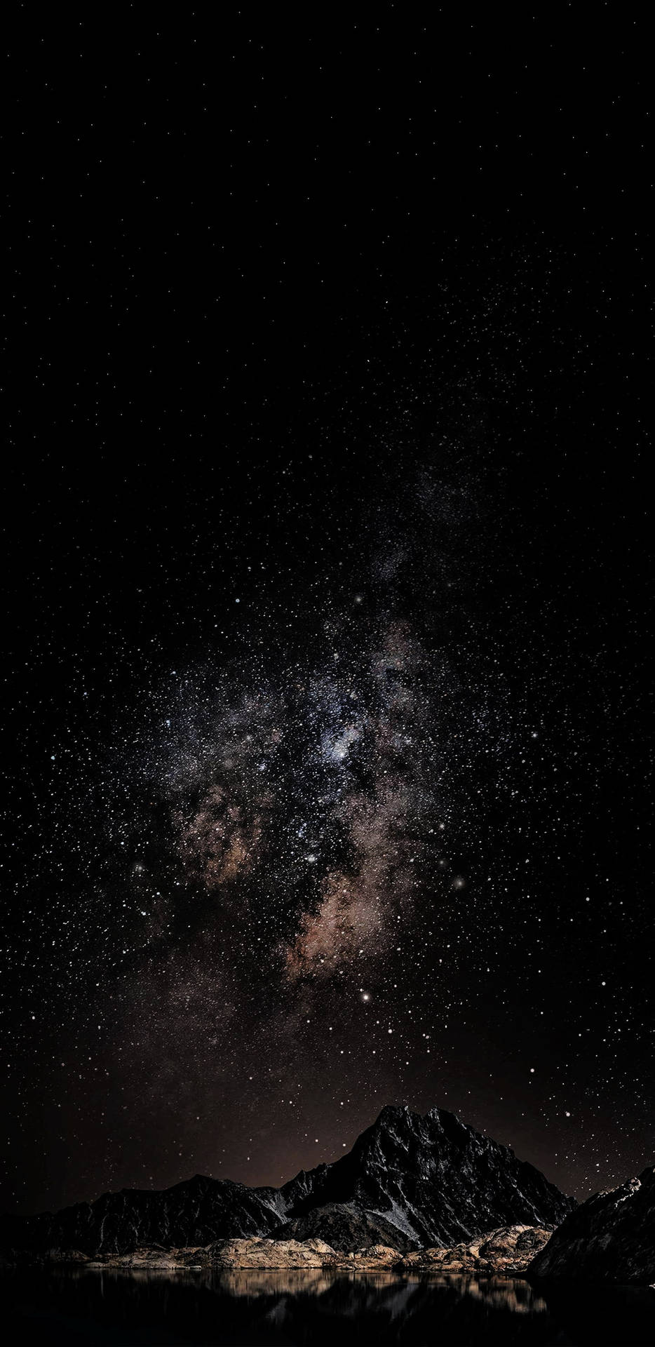 Dark Mountain Galaxy Iphone Wallpaper