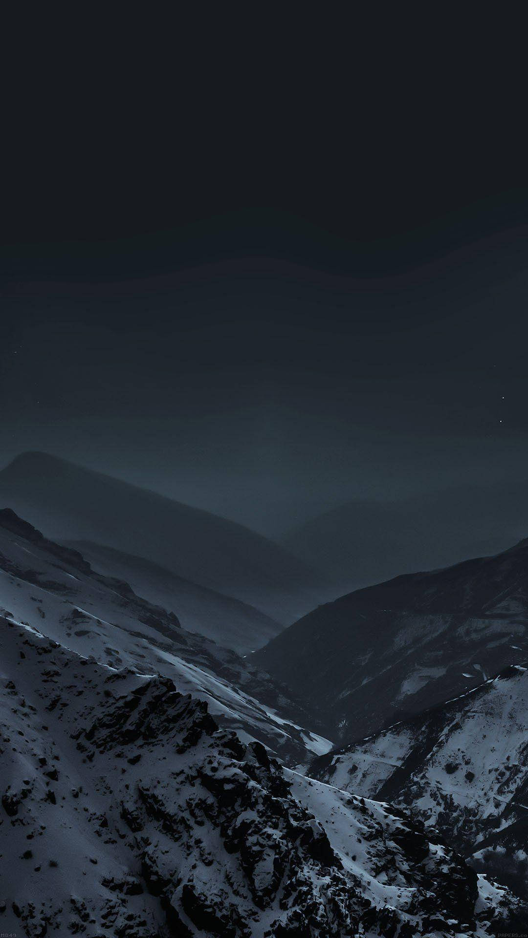 Mørke bjerge original iPhone 4 tapet Wallpaper