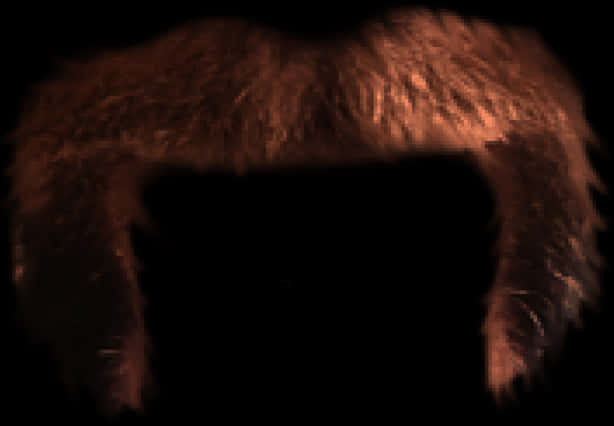 Dark Mustache Closeup PNG