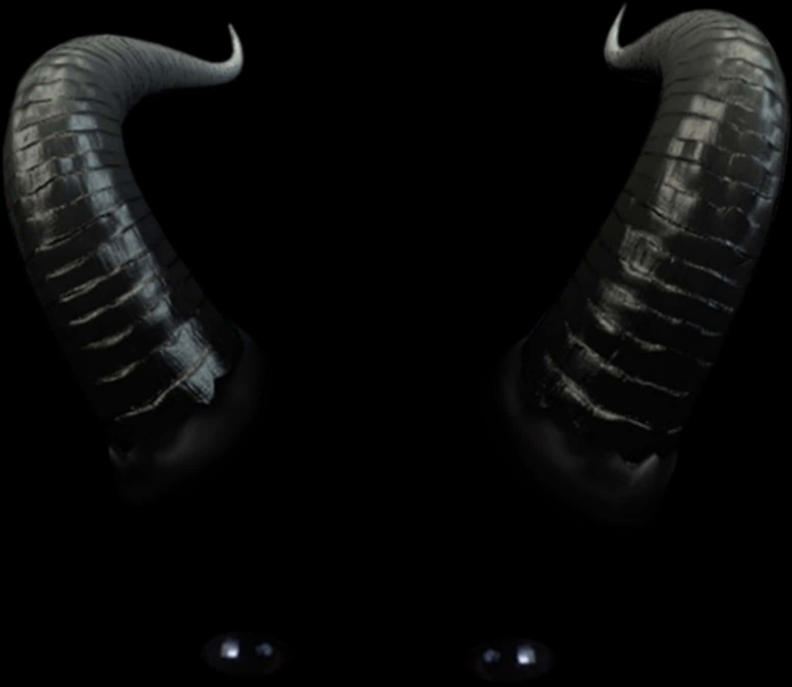 Dark Mystical Devil Horns PNG