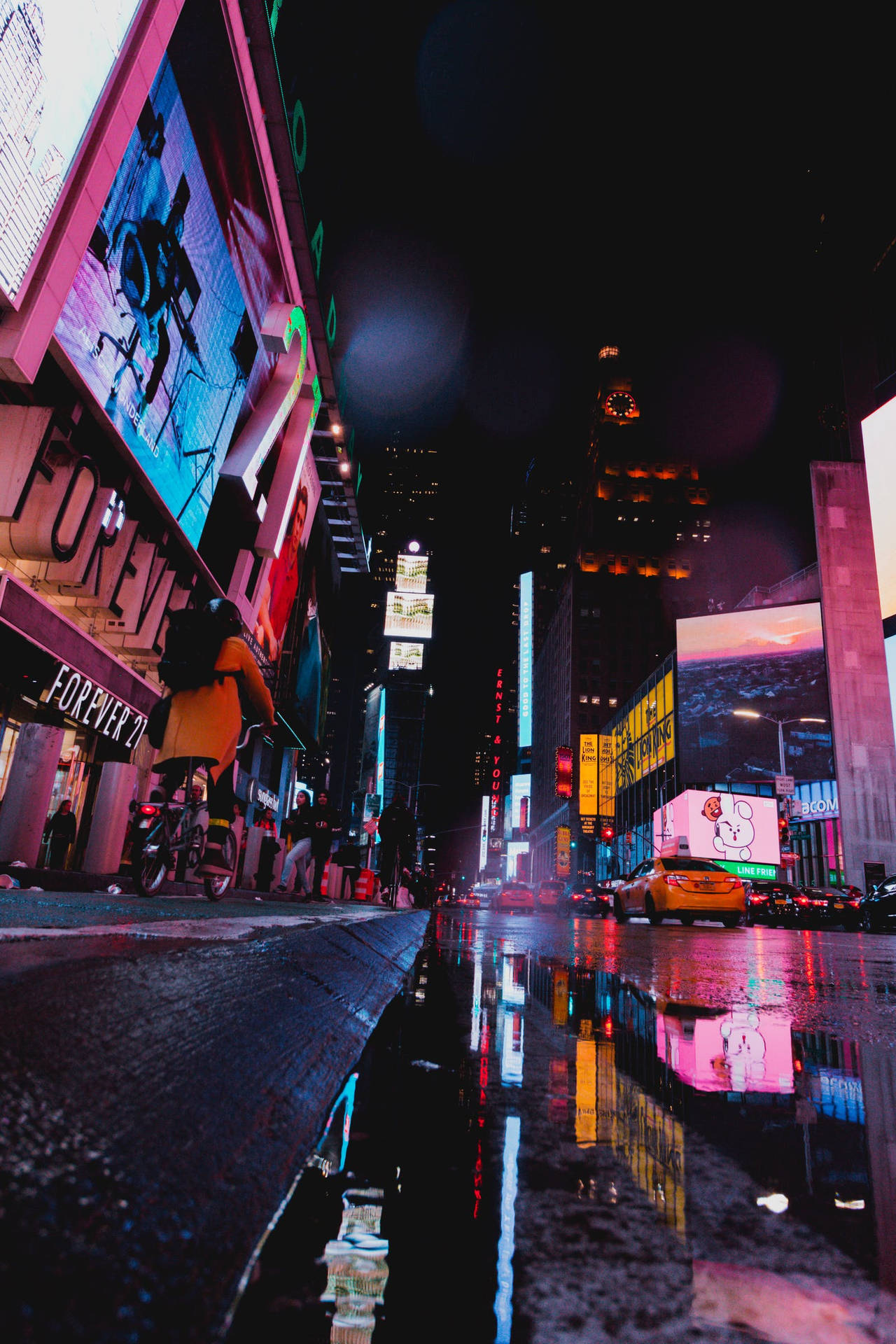 Dark Neon Iphone Nighttime Roadway Wallpaper