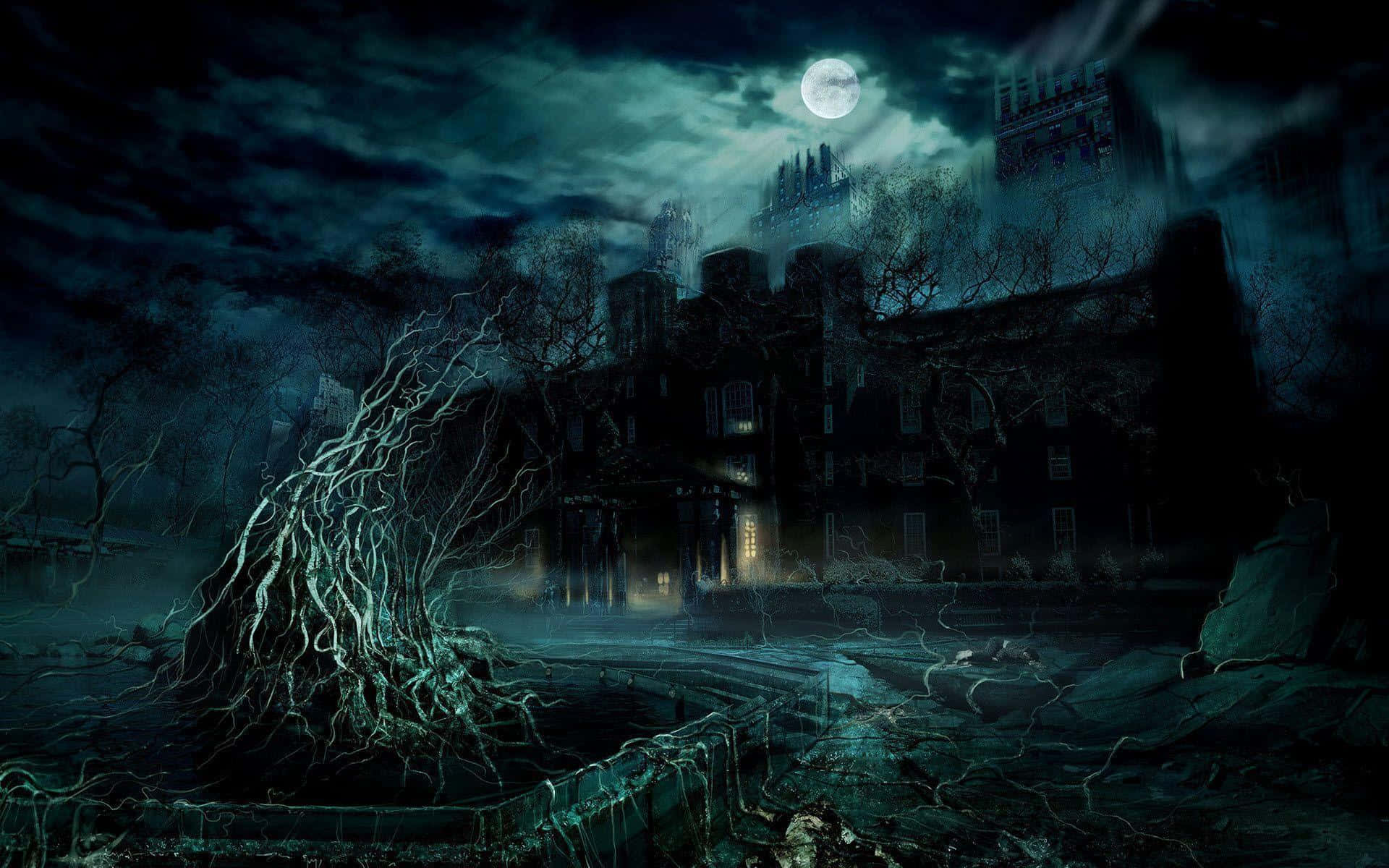 A Creepy Castle From The Dark Netflix Original Wallpaper