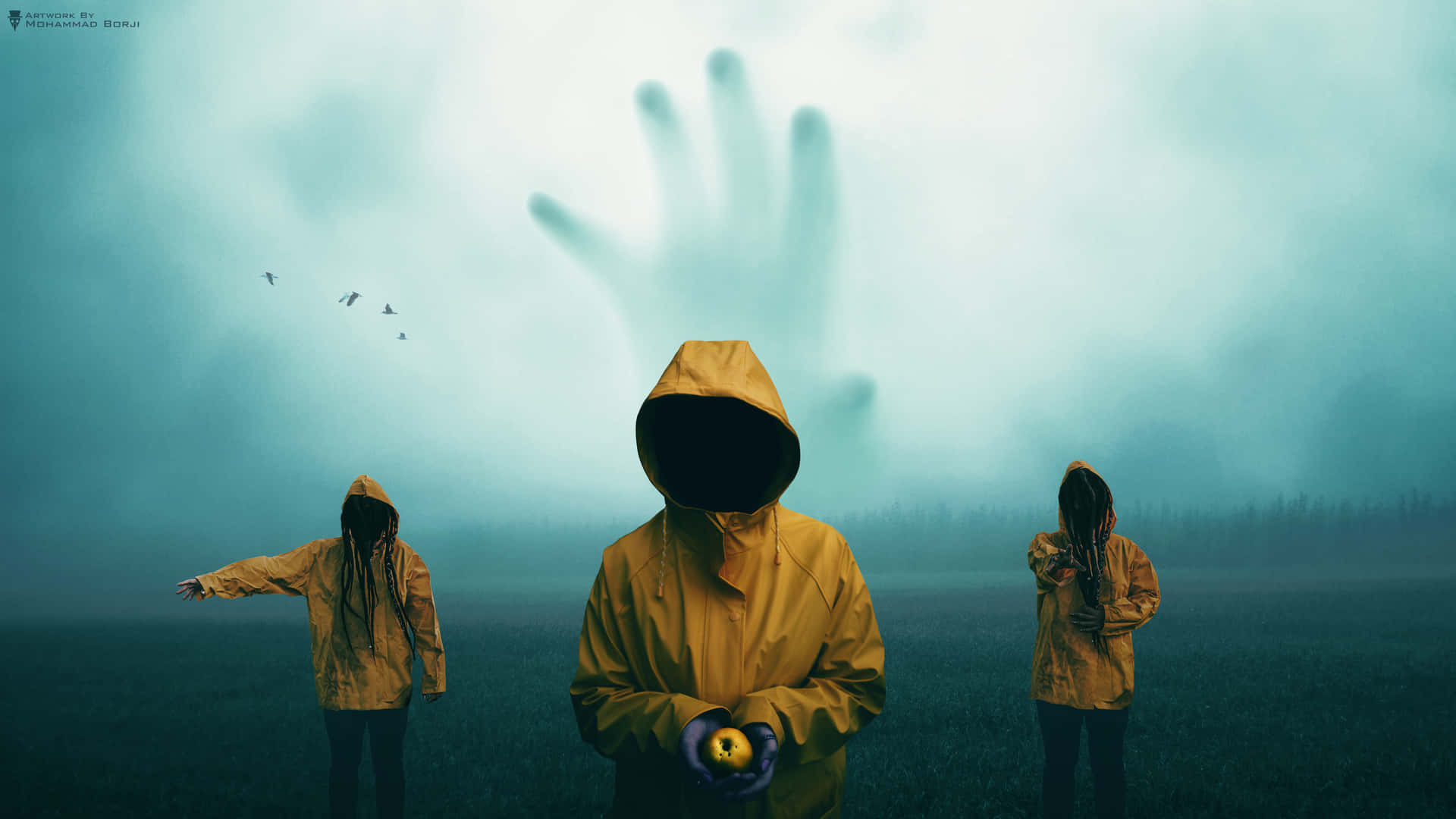 People With Raincoats From The Dark Netflix Original Series Wallpaper