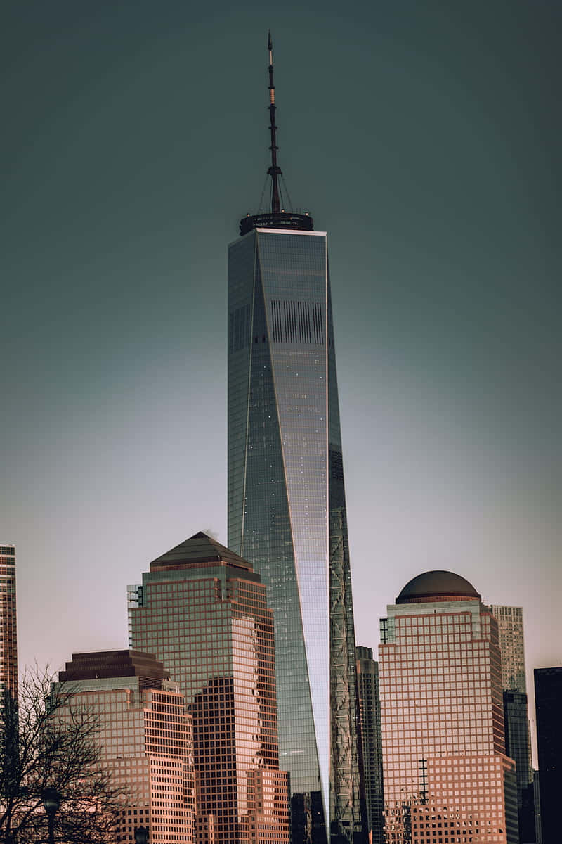 Dark New York Freedom Tower Skyline Wallpaper