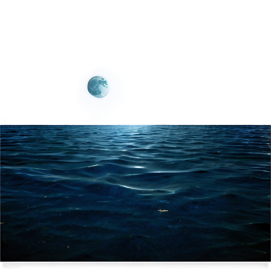 Dark Nighttime Ocean Png Tcu86 PNG