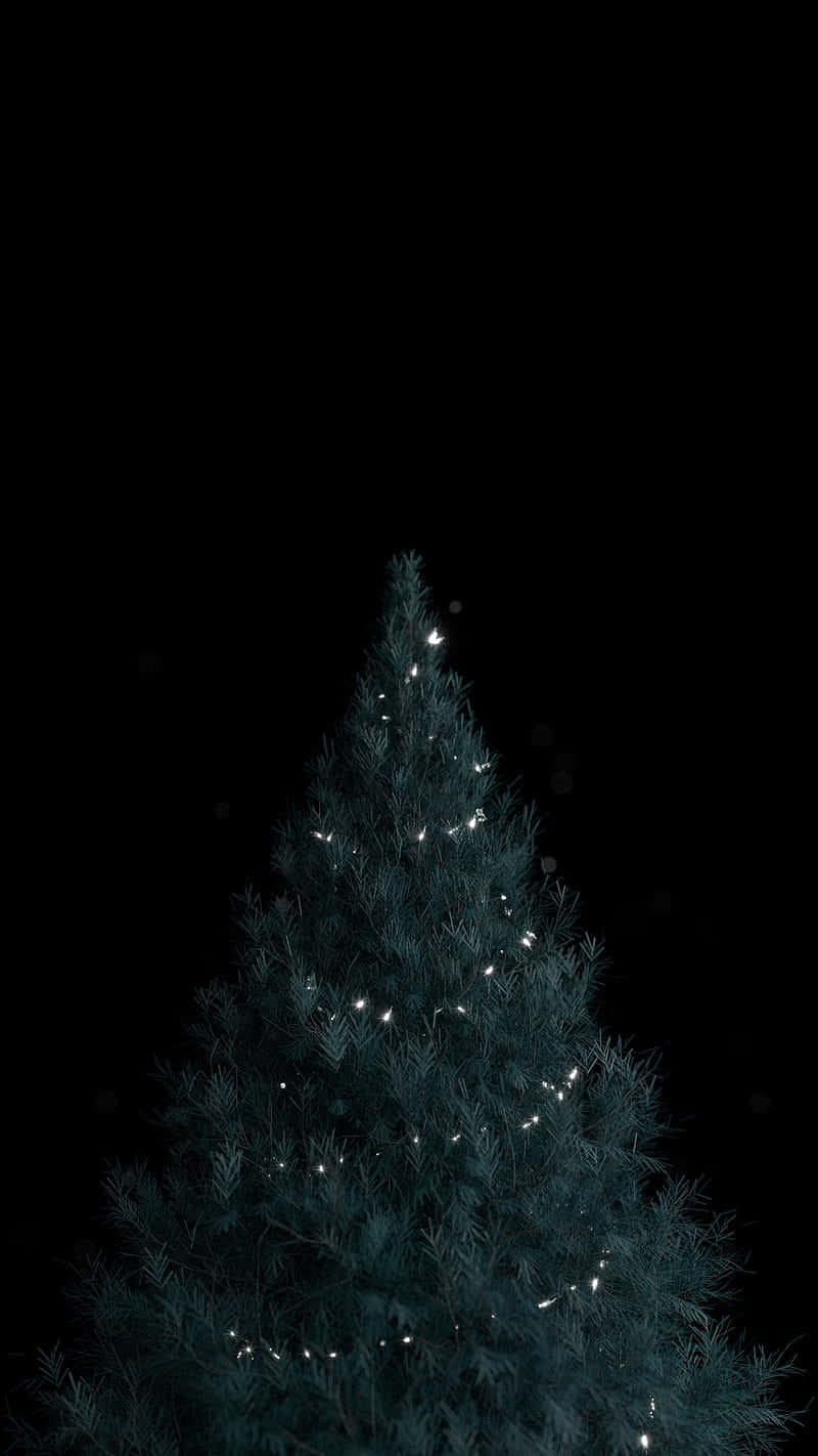 Dark Noir Christmas Tree Wallpaper
