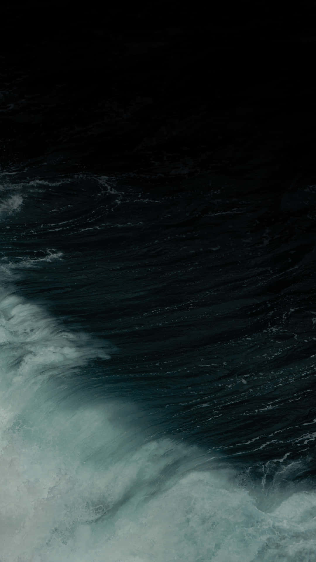 Caption: Enigmatic Dark Ocean Waves Wallpaper