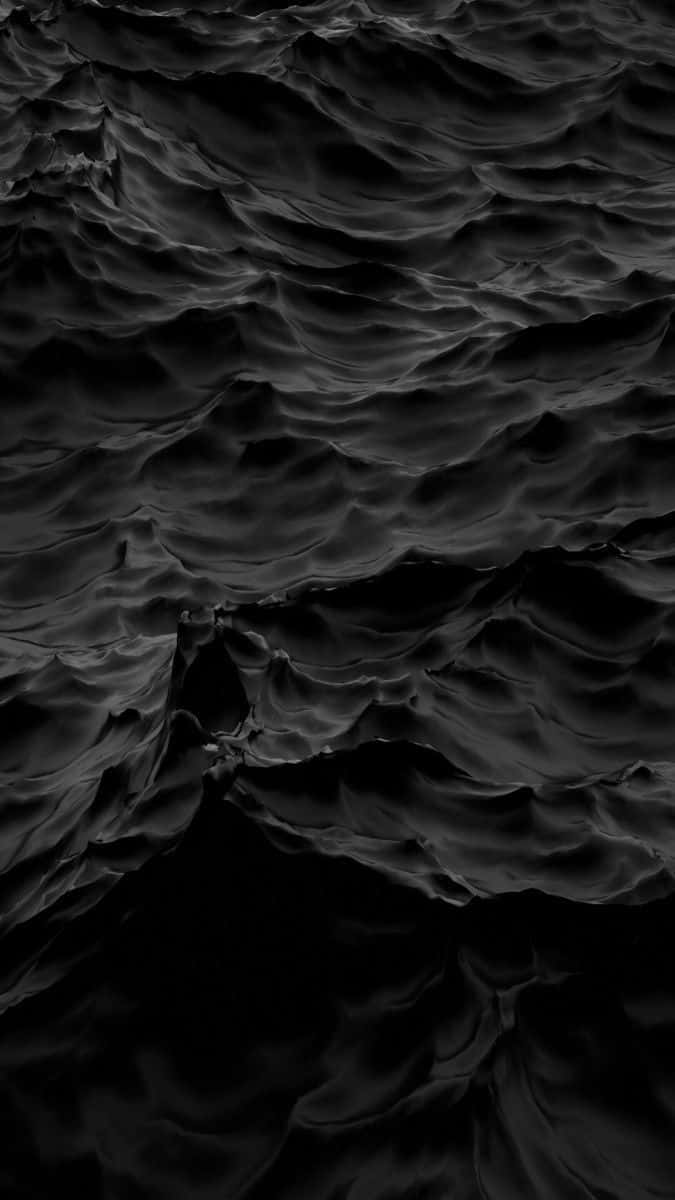 Mystical Dark Ocean Waves Wallpaper