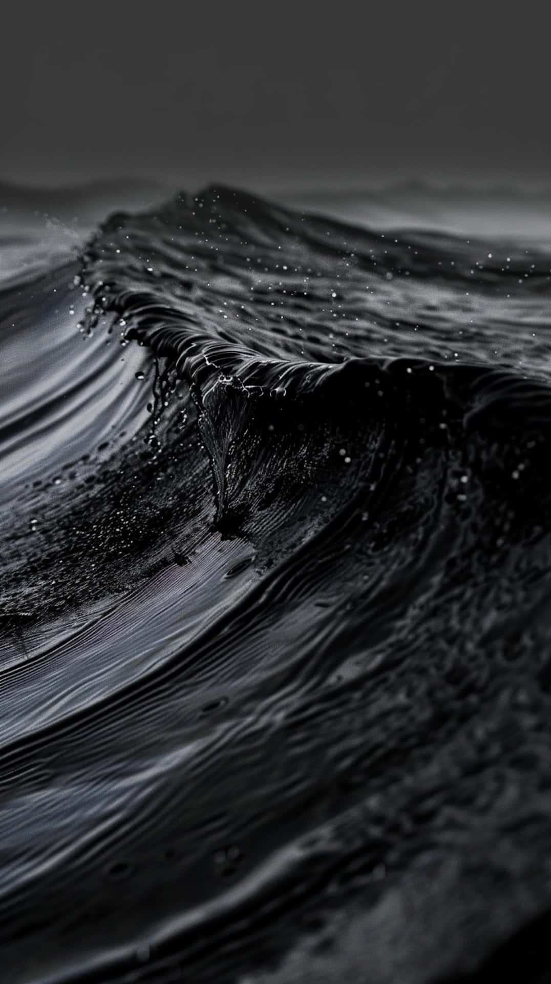 Dark Ocean Waves Texture Wallpaper