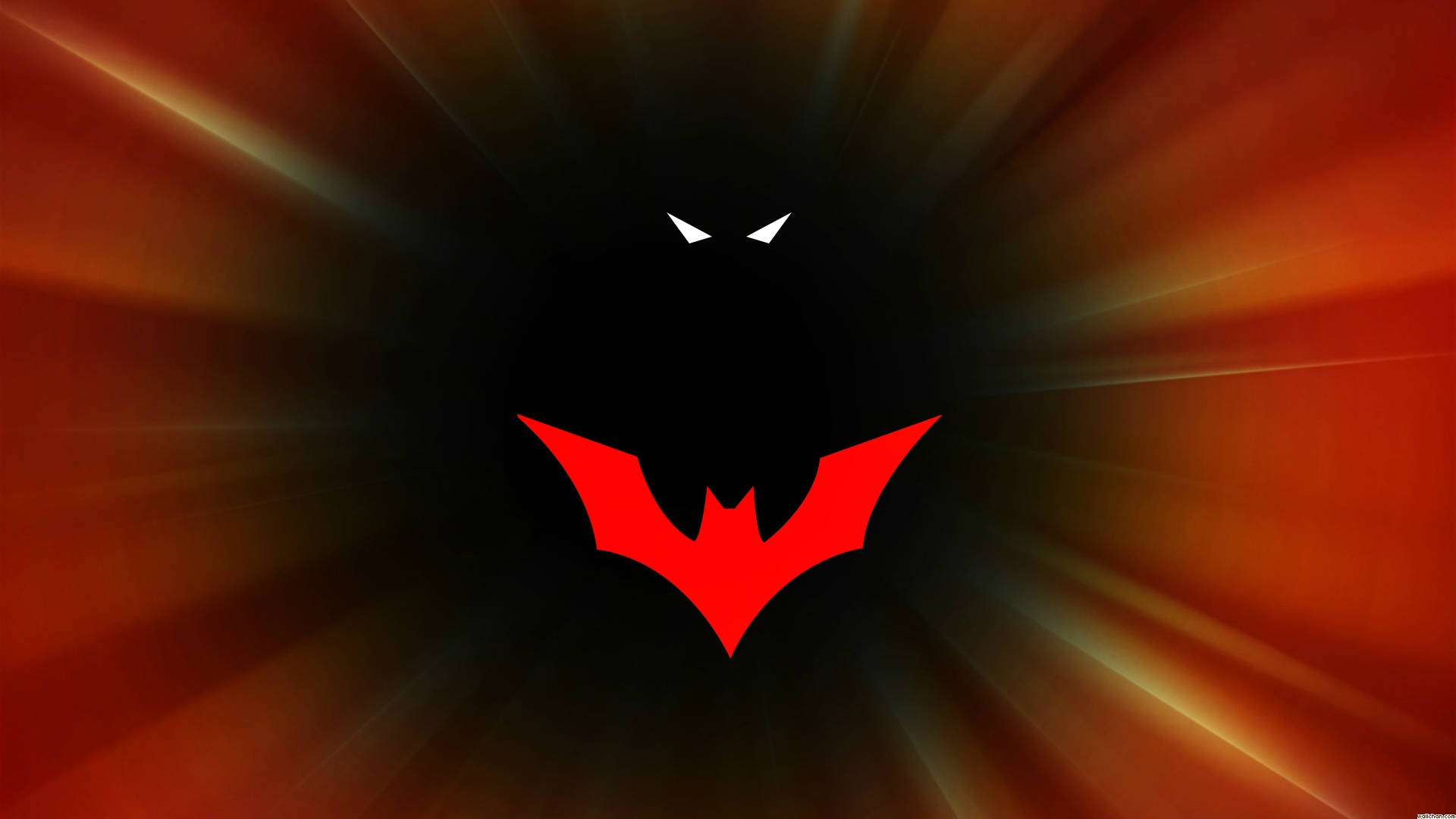 Dark Orange Burst Batman Beyond