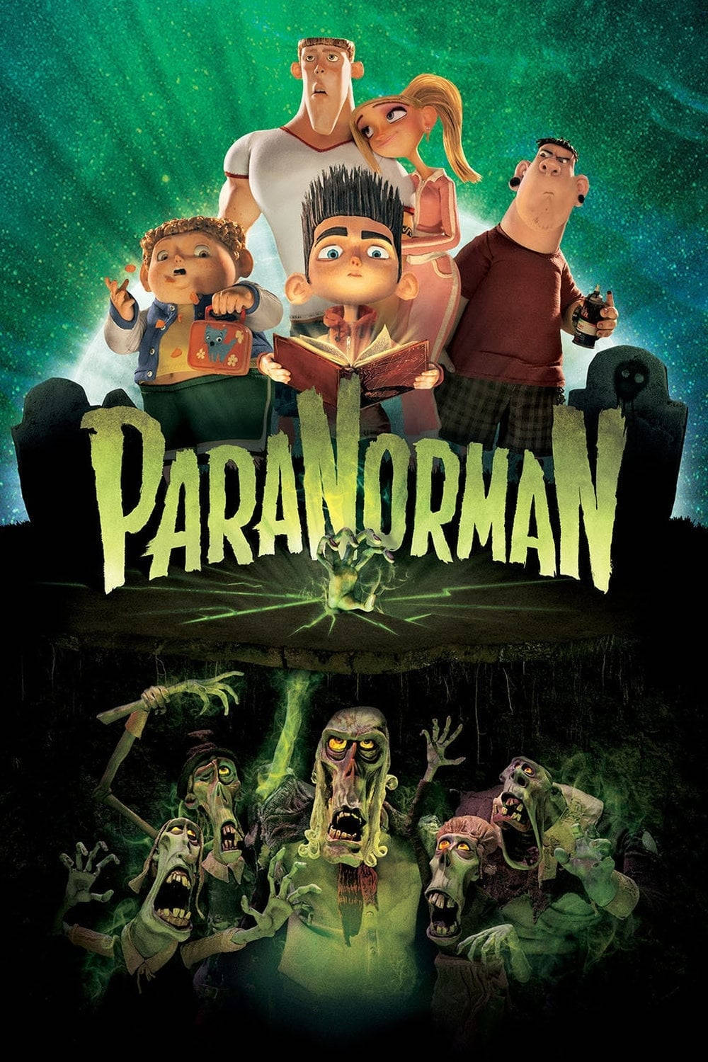 Paranorman confronting the supernatural on a dark cinematic poster Wallpaper