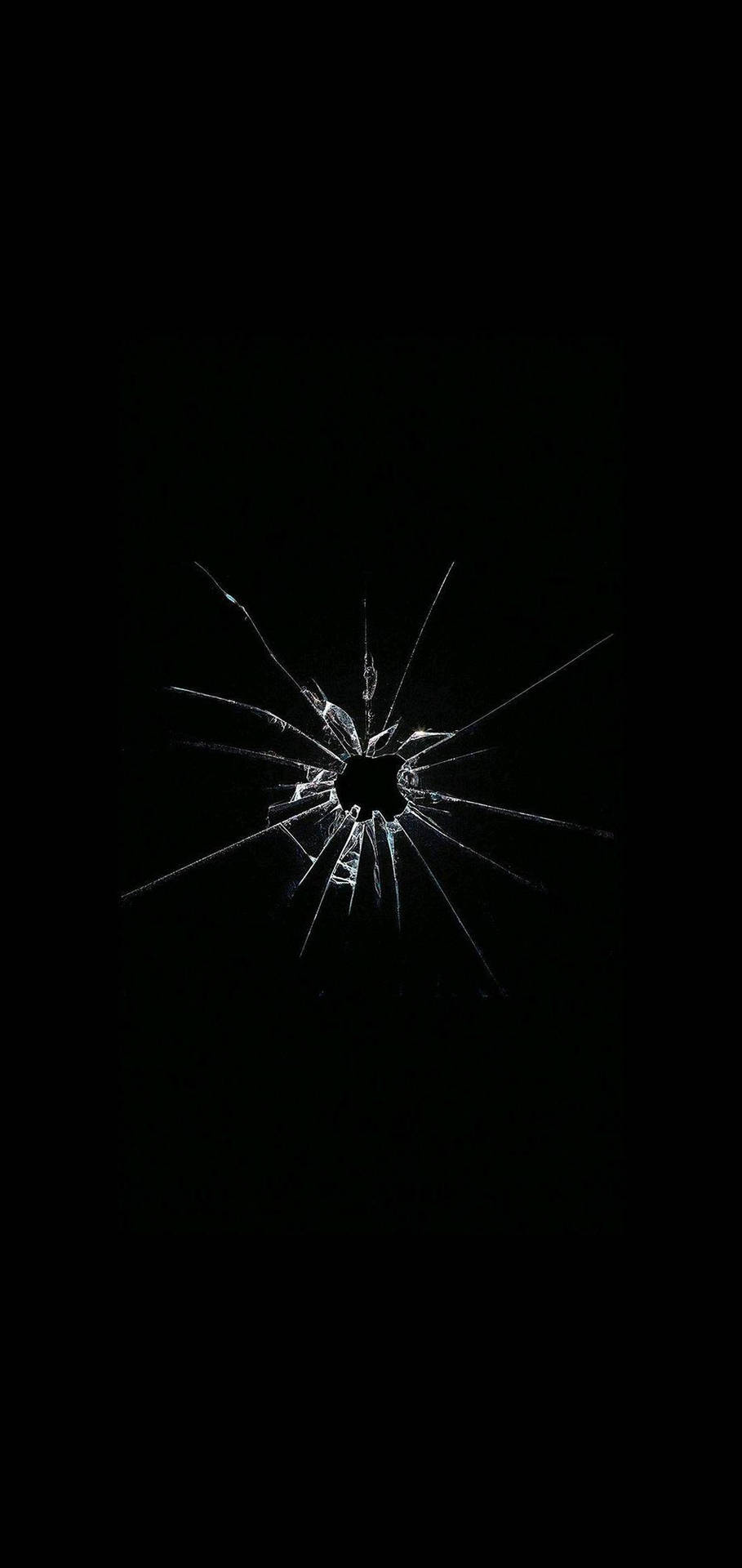 Dark Phone Bullet Hole Wallpaper