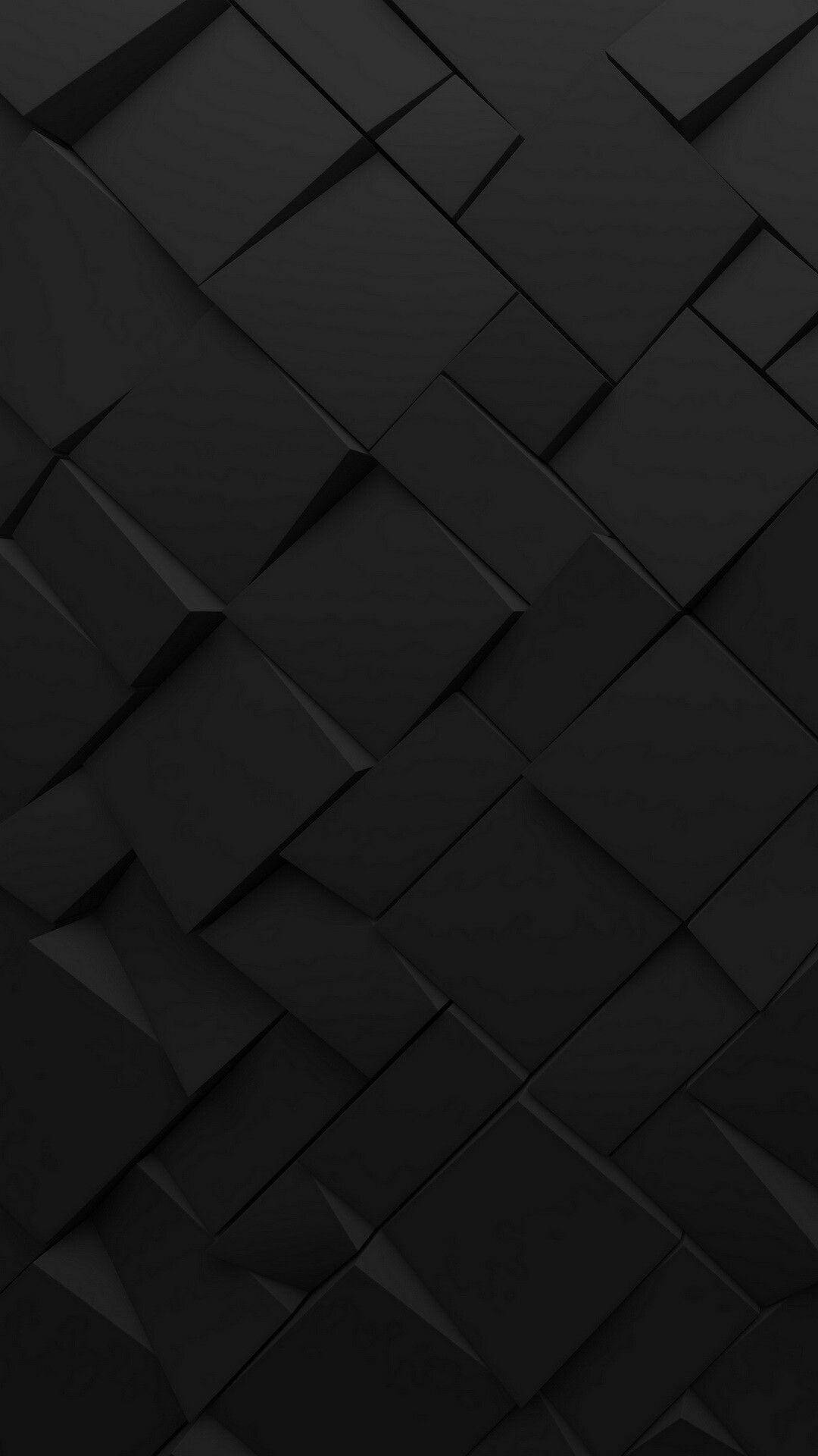 Dark Phone Uneven Cubes Wallpaper