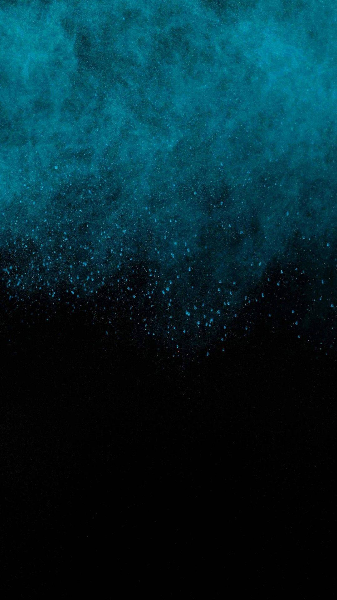 Dark Phone With Hazy Blue Clouds Wallpaper