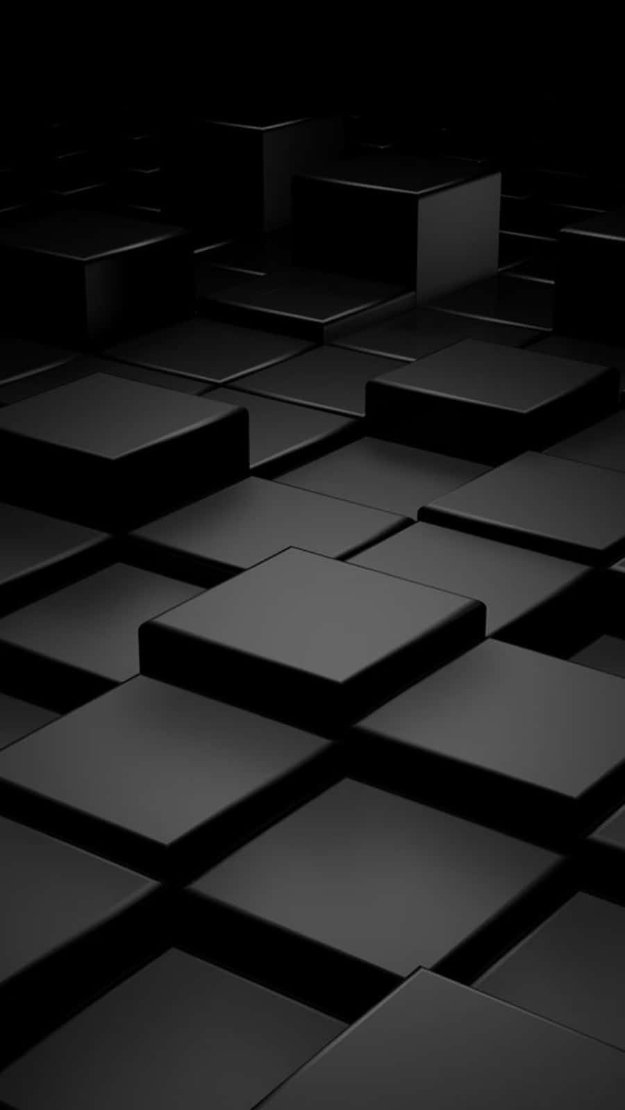 Dark Black Cubes Picture