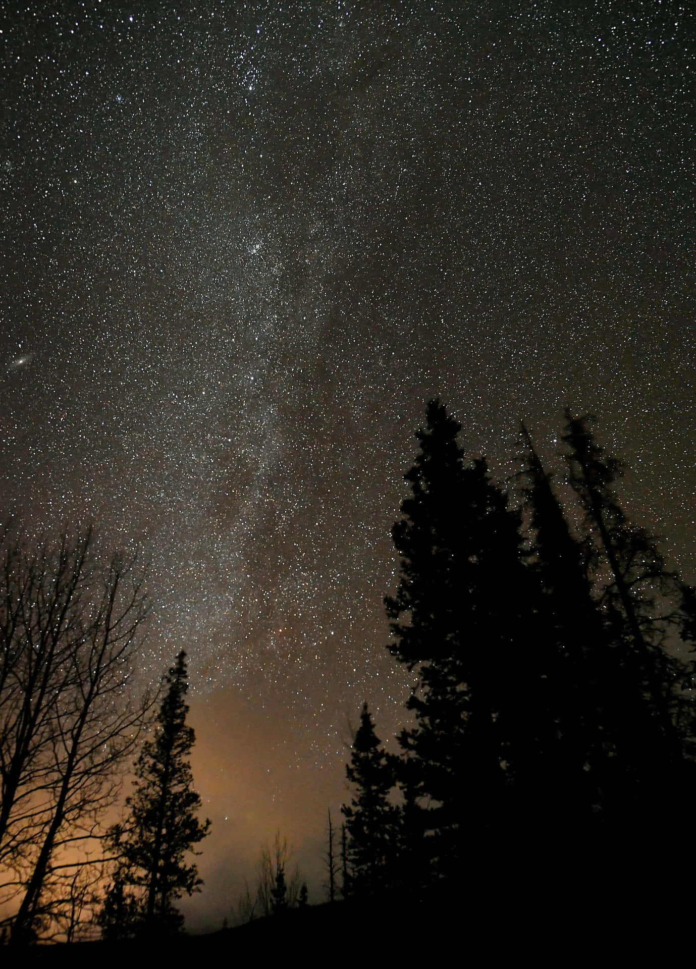 Dunklesbild Des Milchstraßenhimmels.