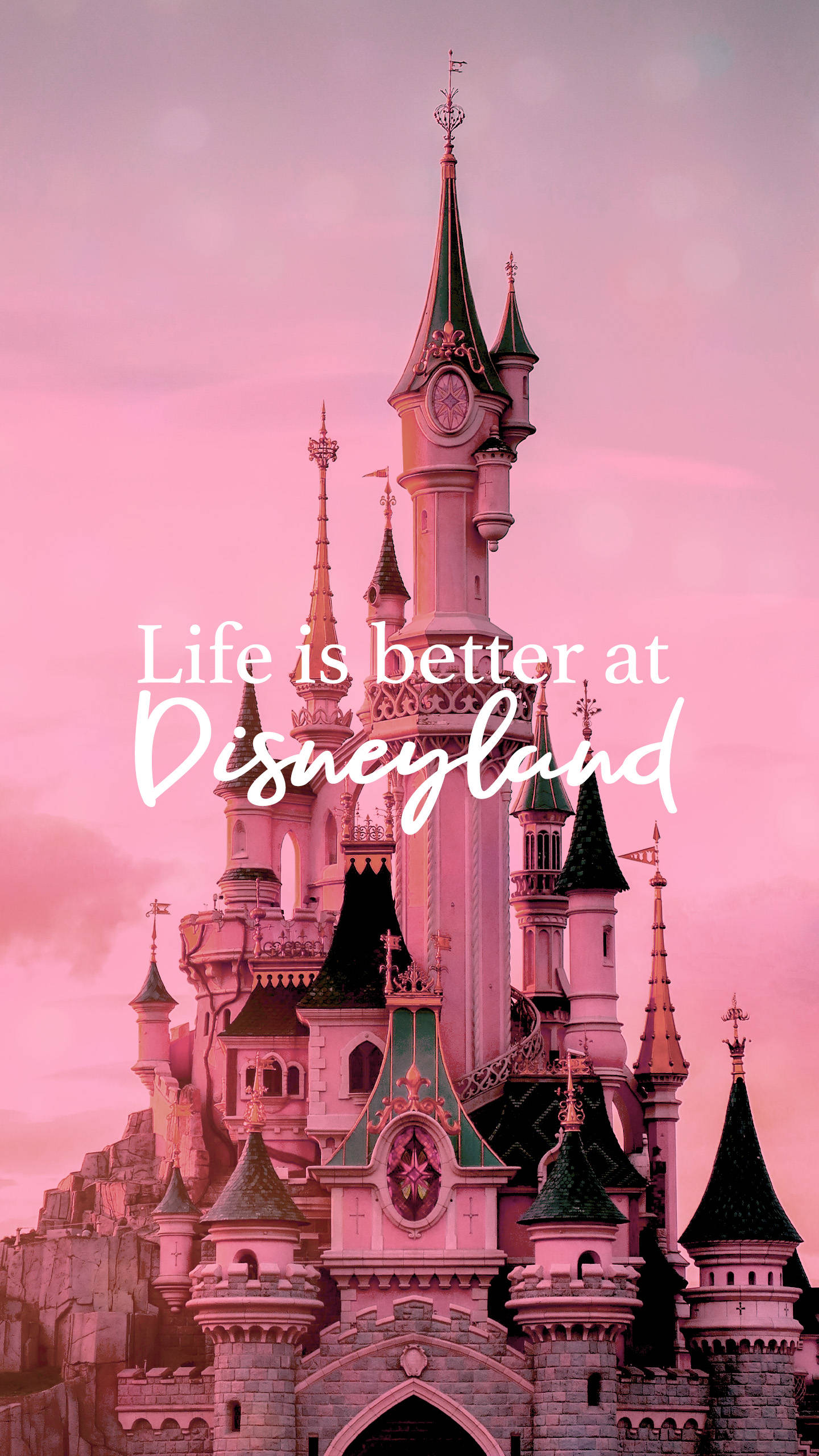Disneylanden Color Rosa Oscuro. Fondo de pantalla