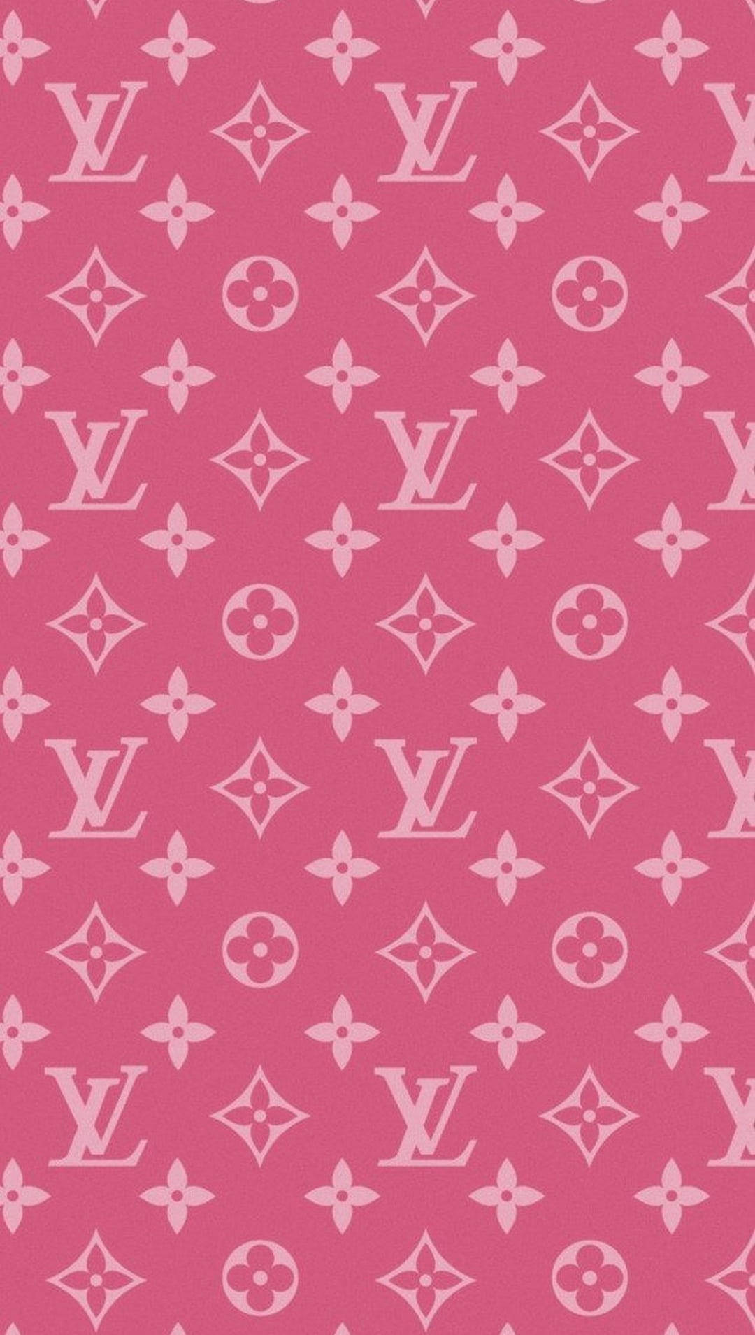 Dark Pink Louis Vuitton Phone Wallpaper