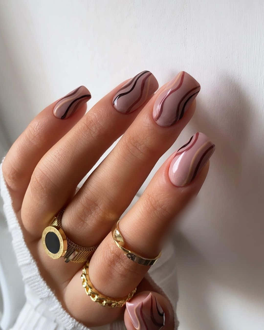Dark Pink Nails Pictures