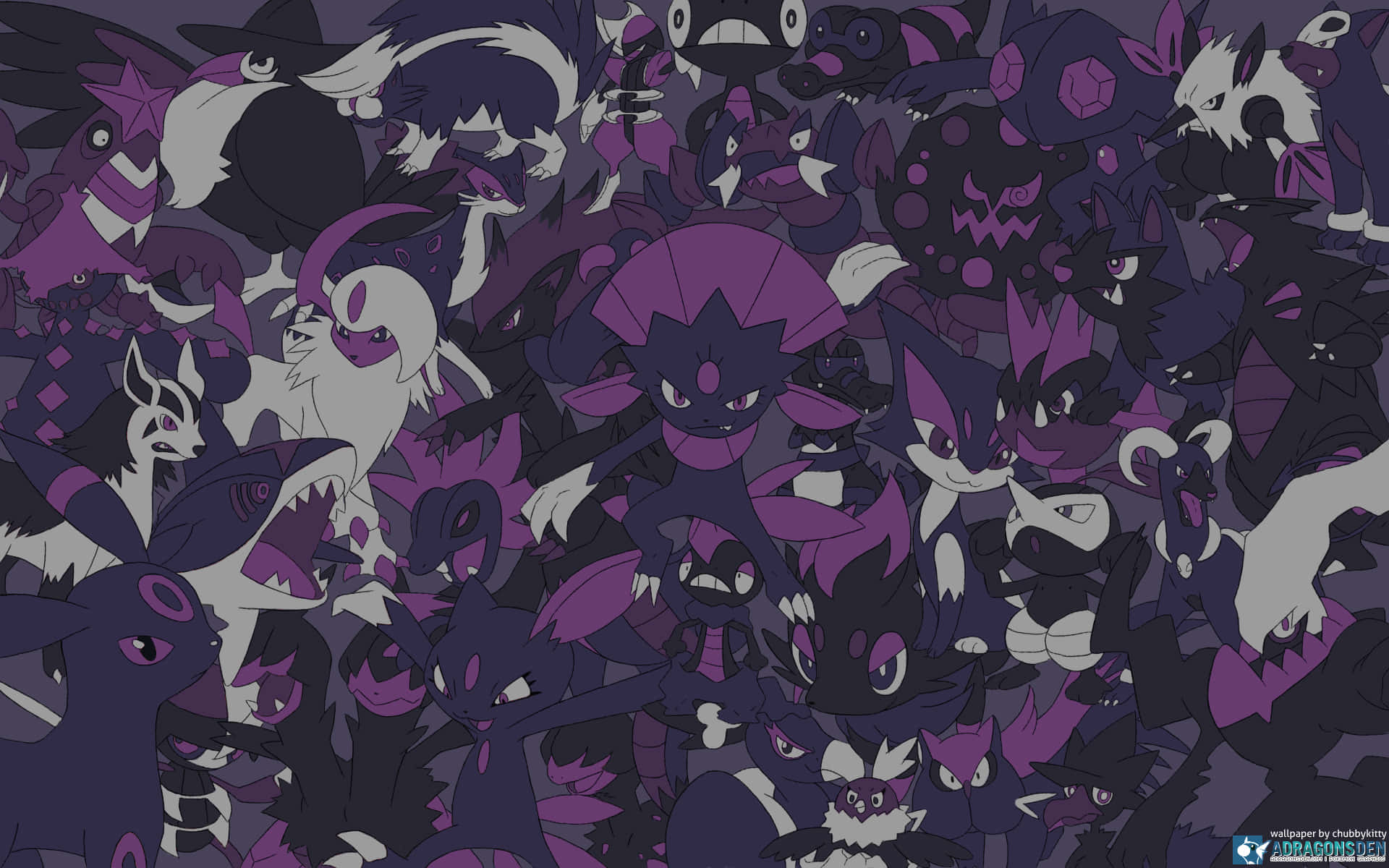 Dark Pokemon Collage Wallpaper
