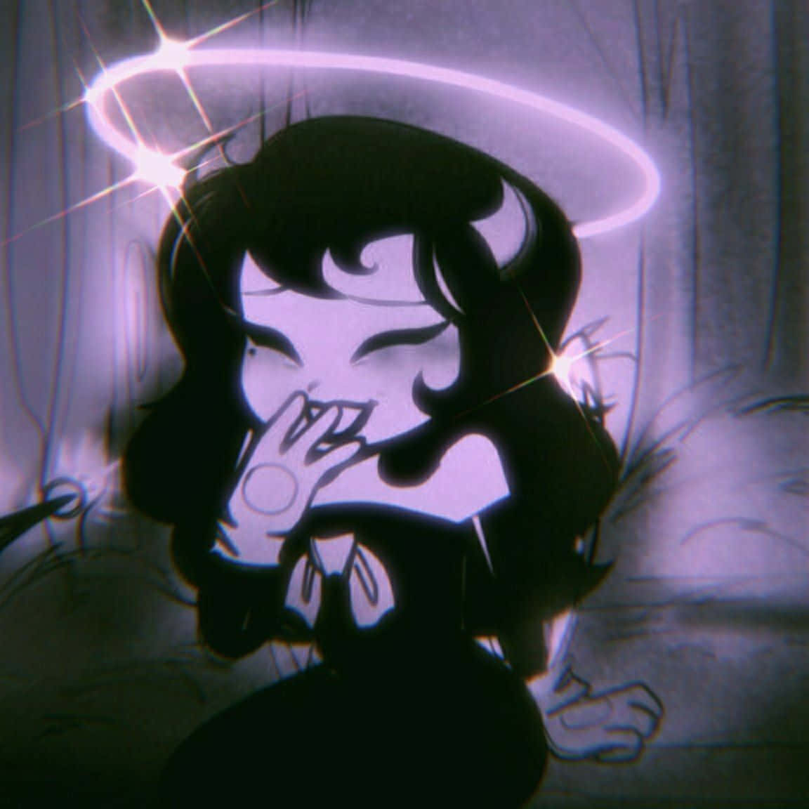 Cartoon Devil Girl Dark Profile Picture