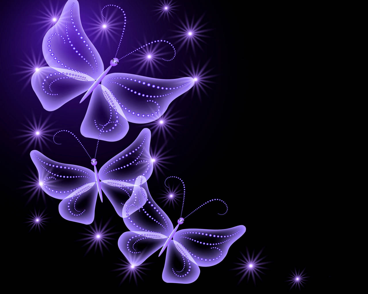 Dark Purple Aesthetic Butterfly Art Wallpaper