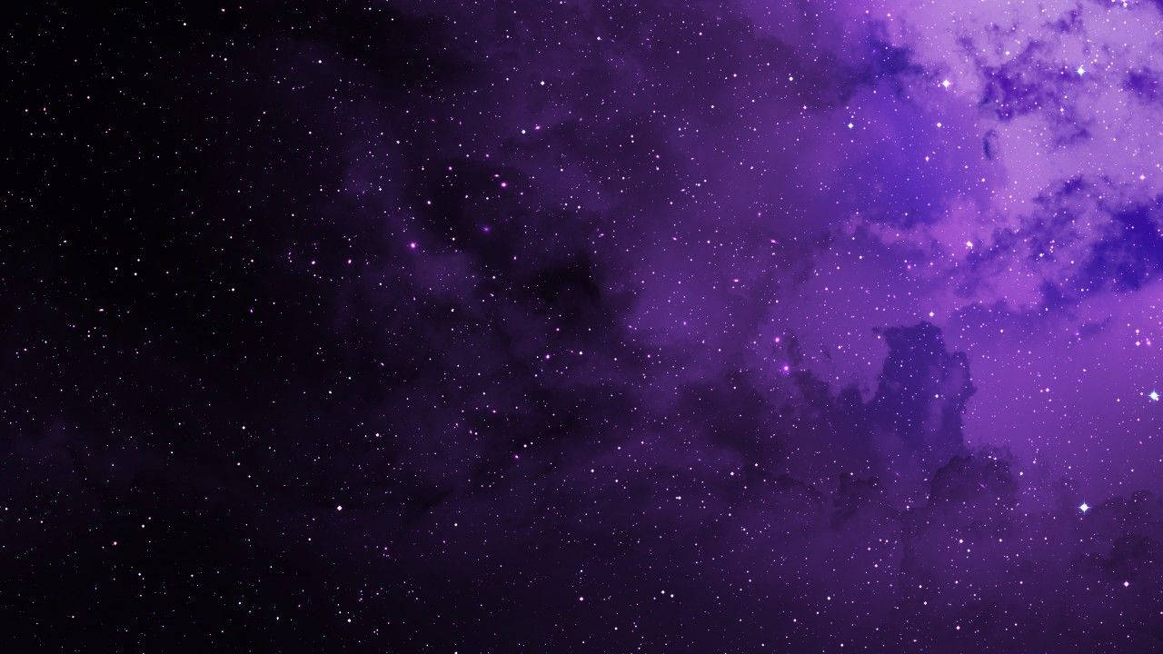 Dark Purple And Black Galaxy Wallpaper