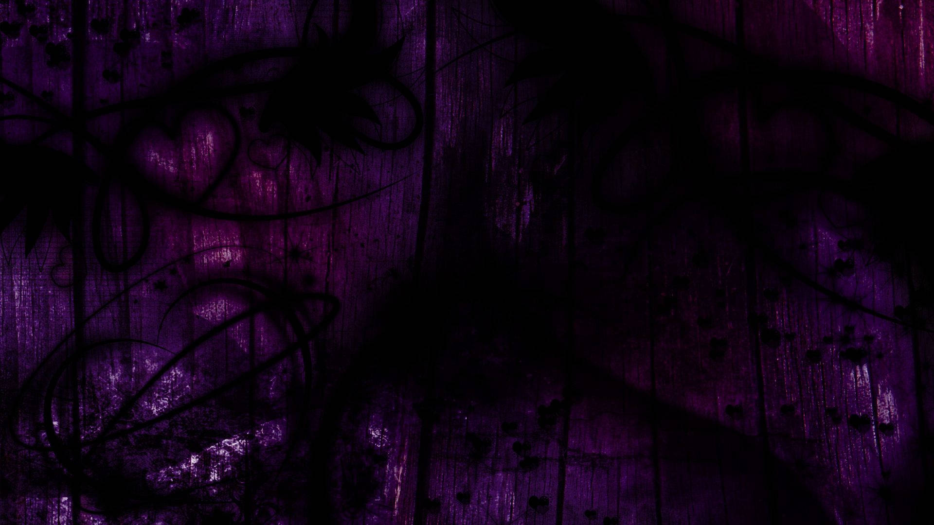 Dark Purple And Black Wooden Grunge PFP Wallpaper
