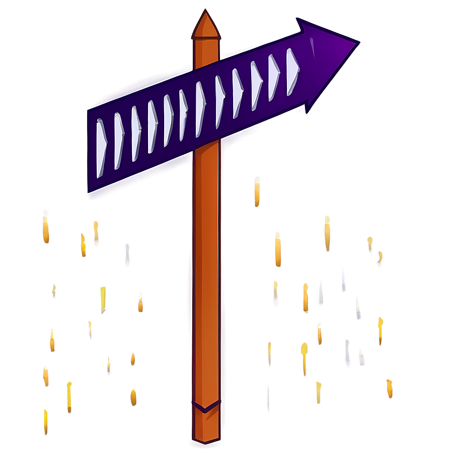 Dark Purple Arrow Illustration Png 06272024 PNG