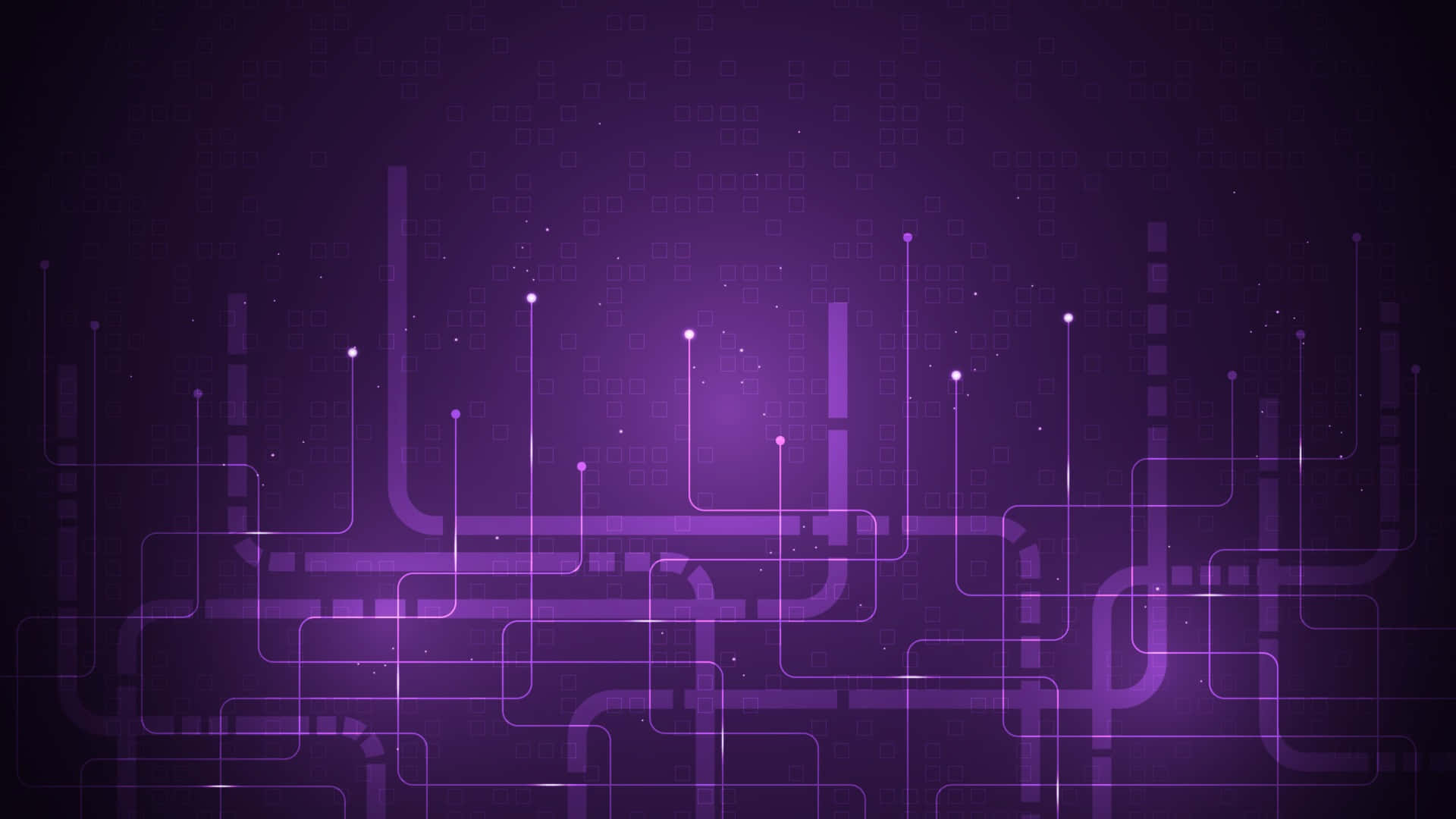 Purple Abstract Background With Lines And Dots