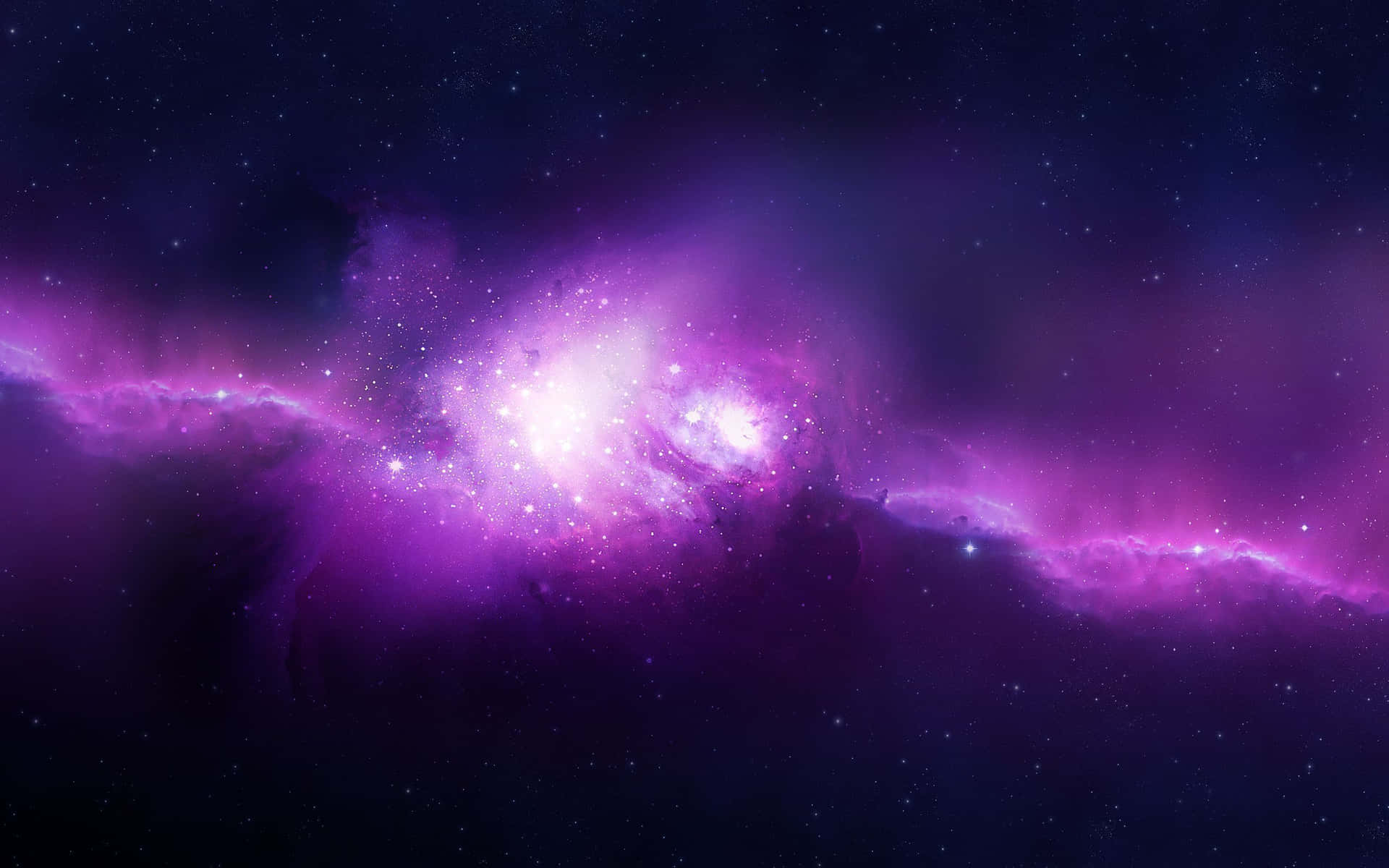 Nebulosaviola Nello Spazio Con Stelle