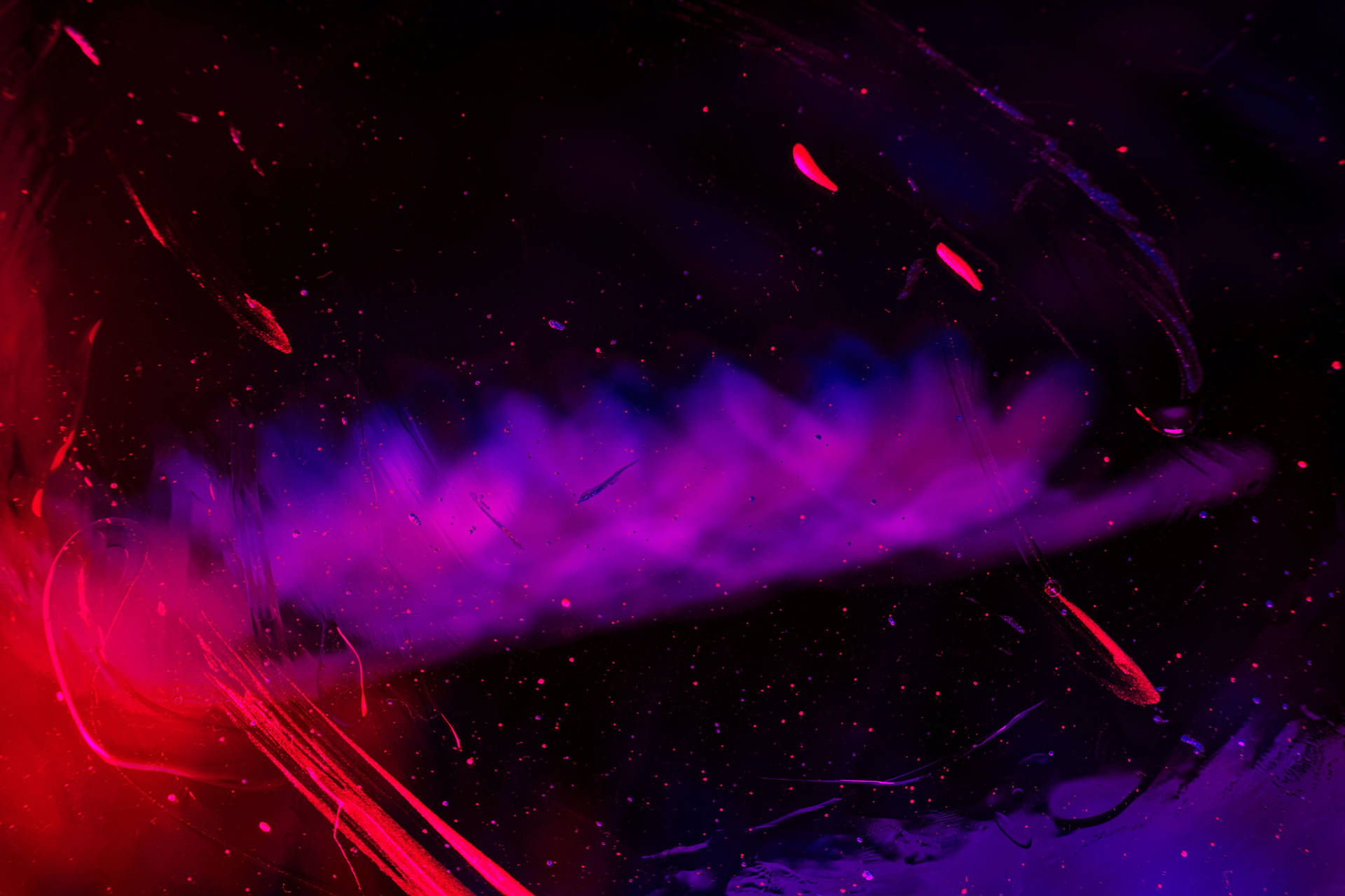 A Purple And Red Abstract Painting Wallpaper