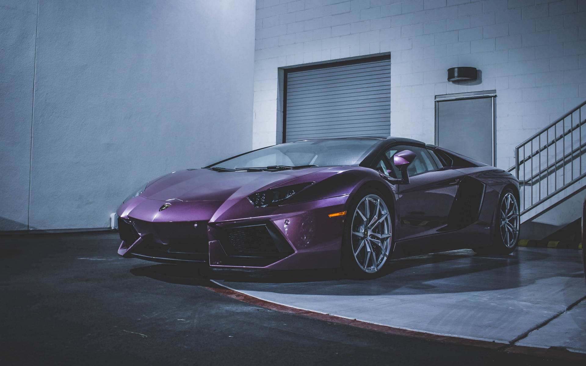 Dark Purple Lamborghini Wallpaper