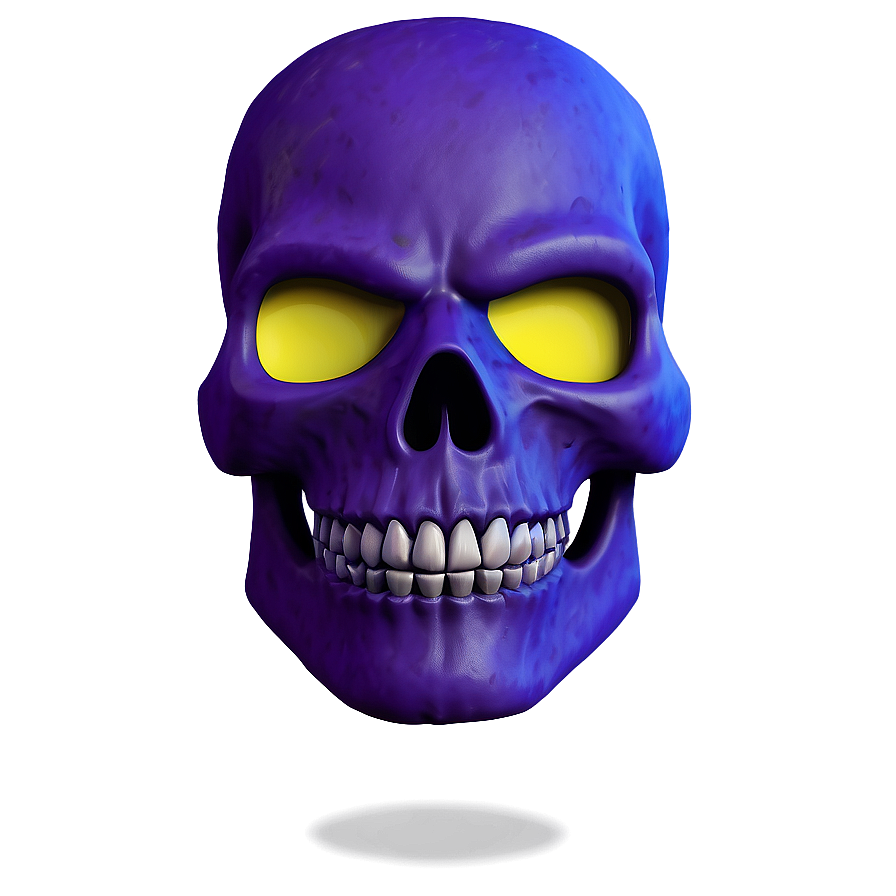 Dark Purple Skull Trooper Icon Png 06202024 PNG