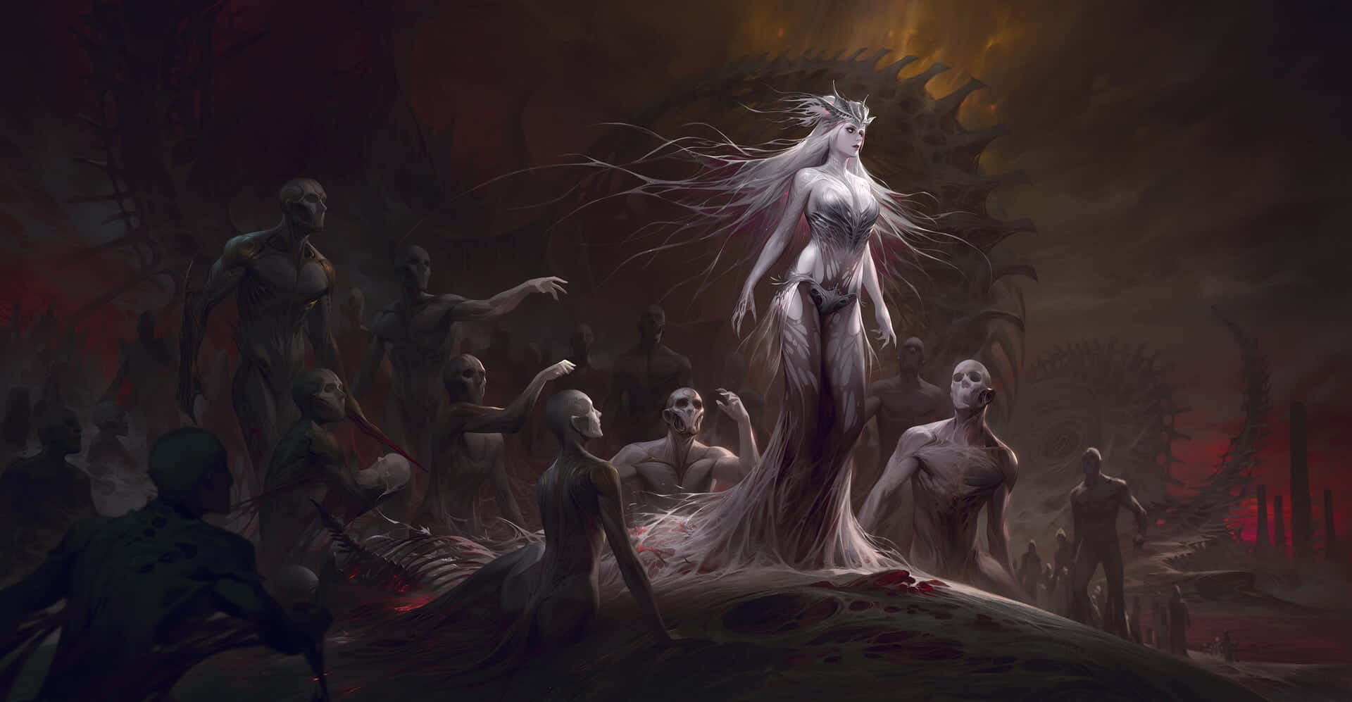 The Enigmatic Dark Queen Reigns Supreme Wallpaper