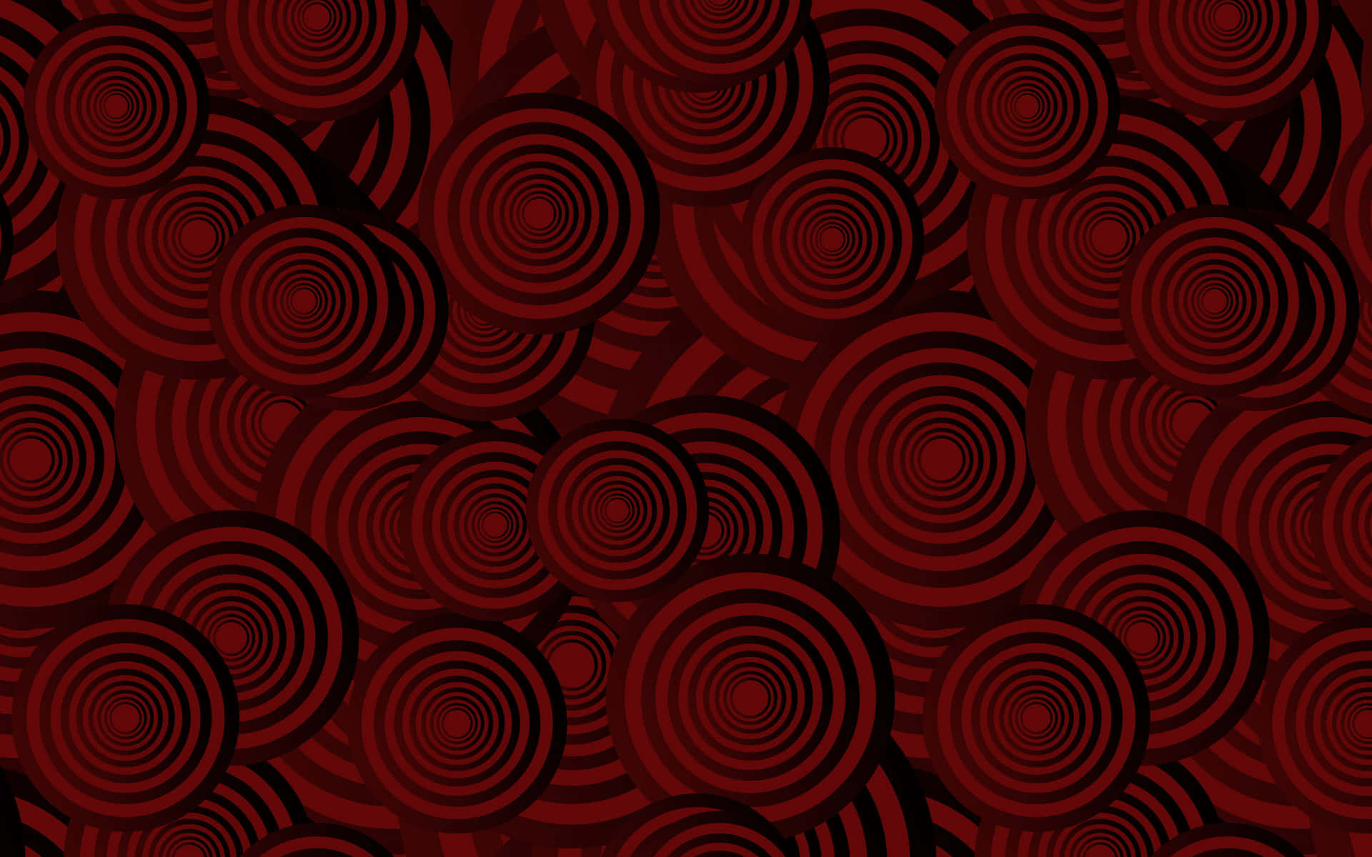 Dunkelroterhintergrund Mit Rotem Kreismuster.