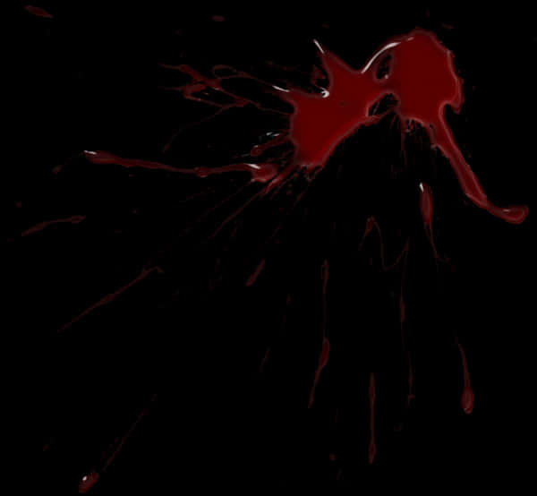 Dark Red Blood Splatter PNG