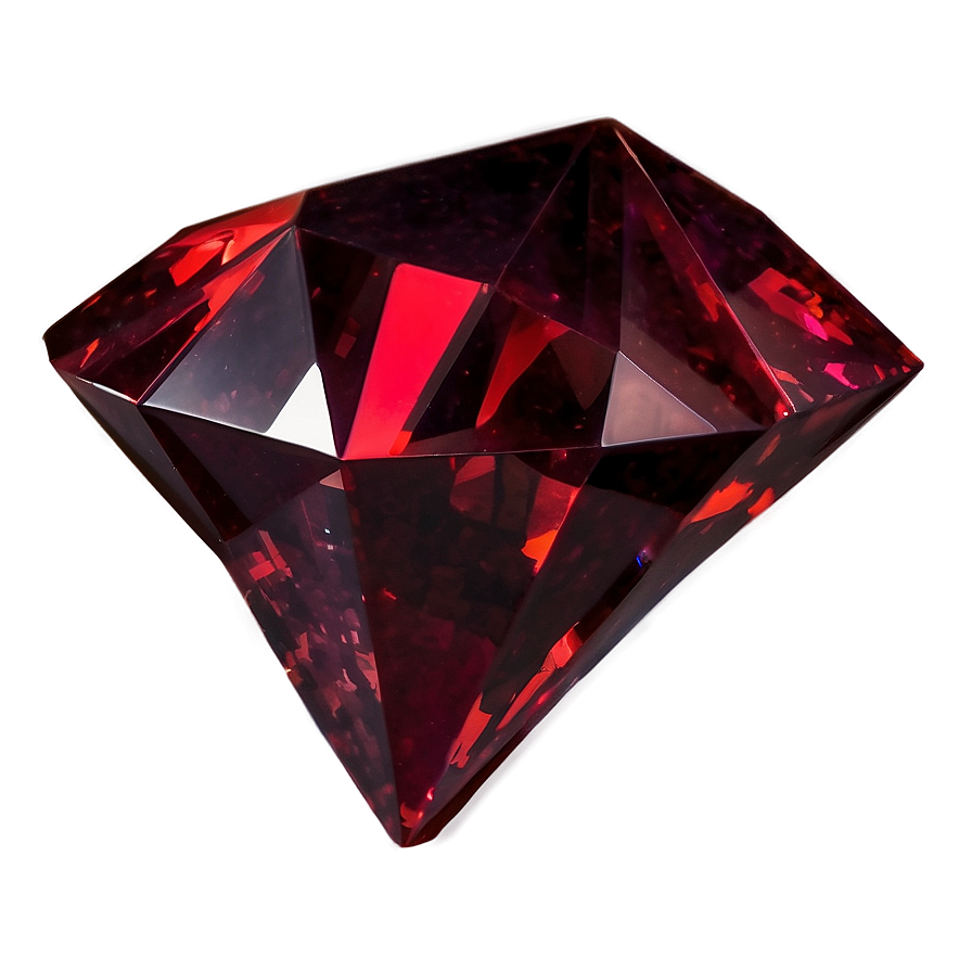 Dark Red Crystal Png 06242024 PNG