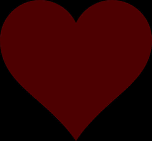 Dark Red Heart Transparent Background PNG