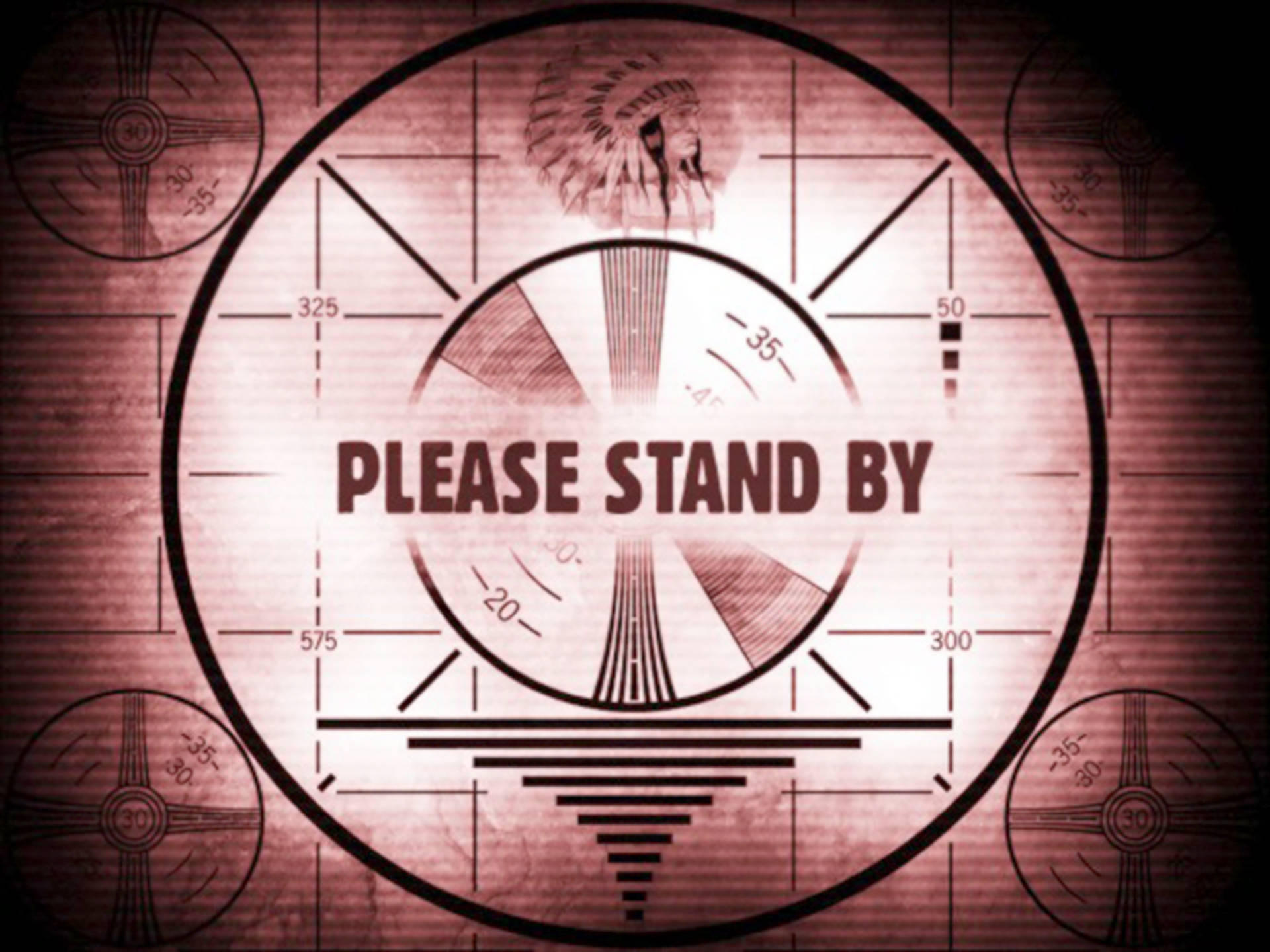 Please fast. Please Stand by экран Fallout. Плиз стенд бай. Фоллаут 4 please Stand by. Заставка please Stand by Fallout 4.
