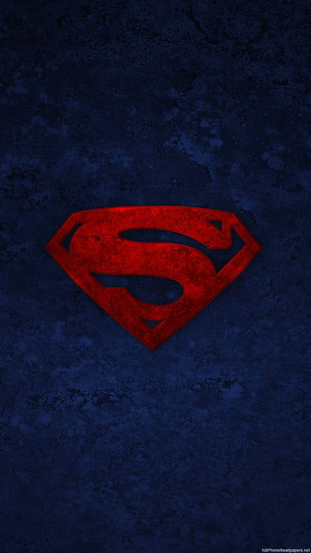 Dark Red Superman Symbol Iphone Blue