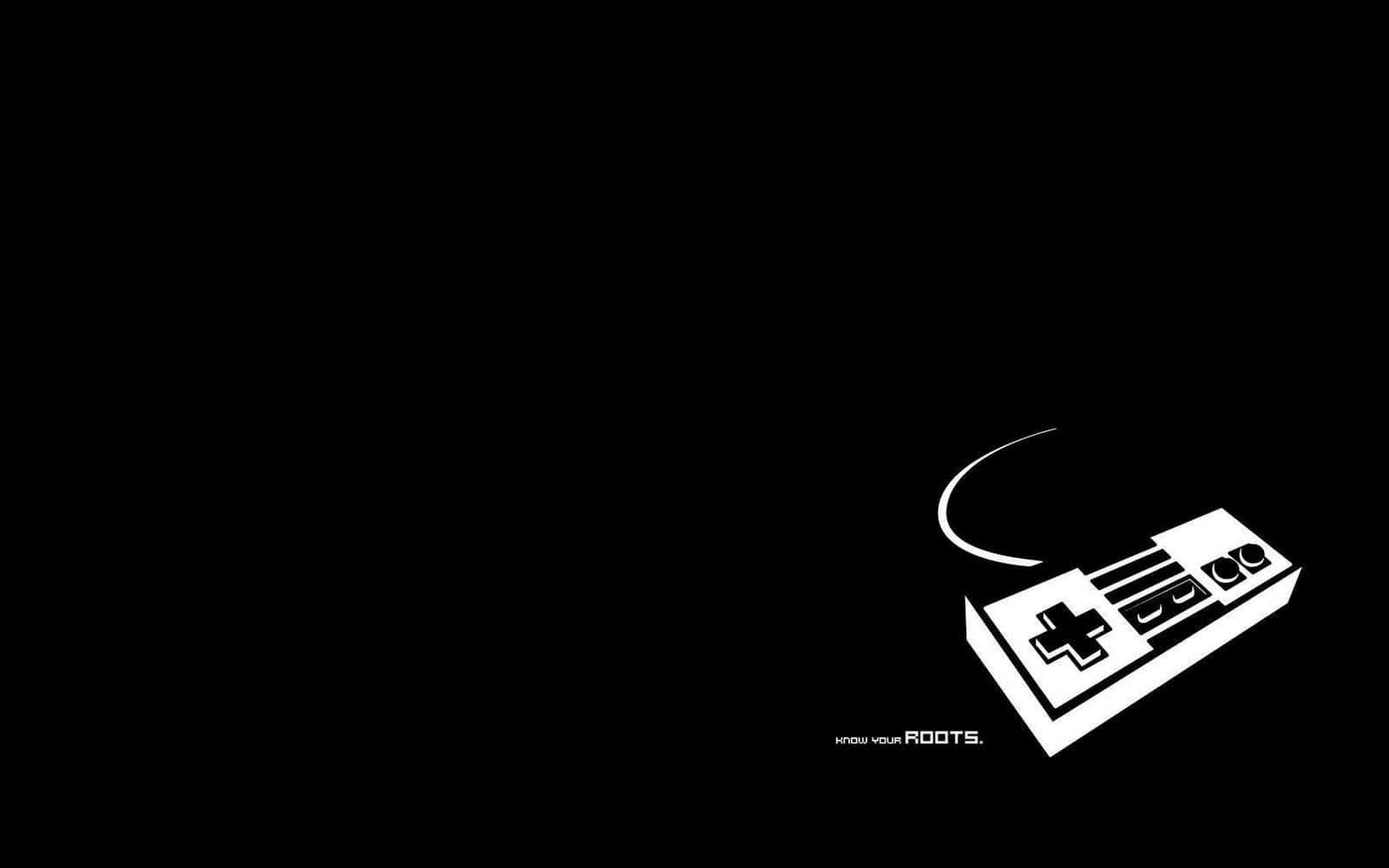A Black And White Image Of A Logo Wallpaper