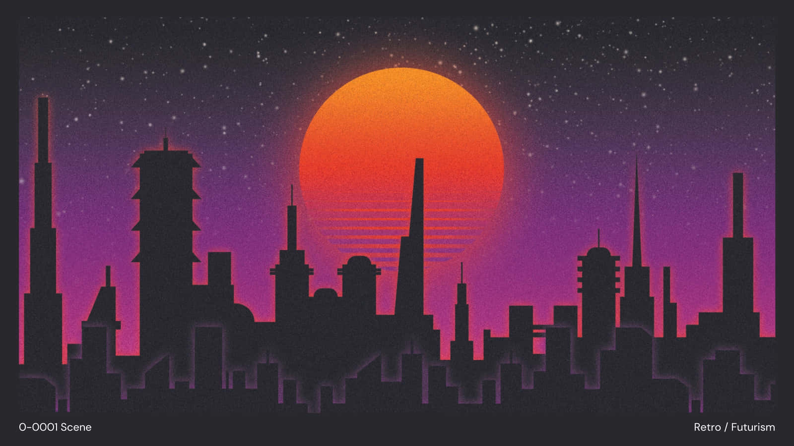 "A childhood dream coming to life in a dark retro style" Wallpaper