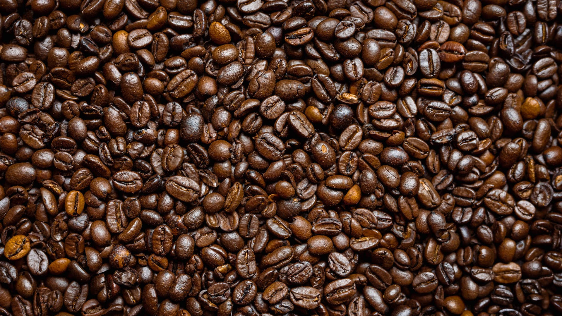 Dark Roast Coffee Beans Background