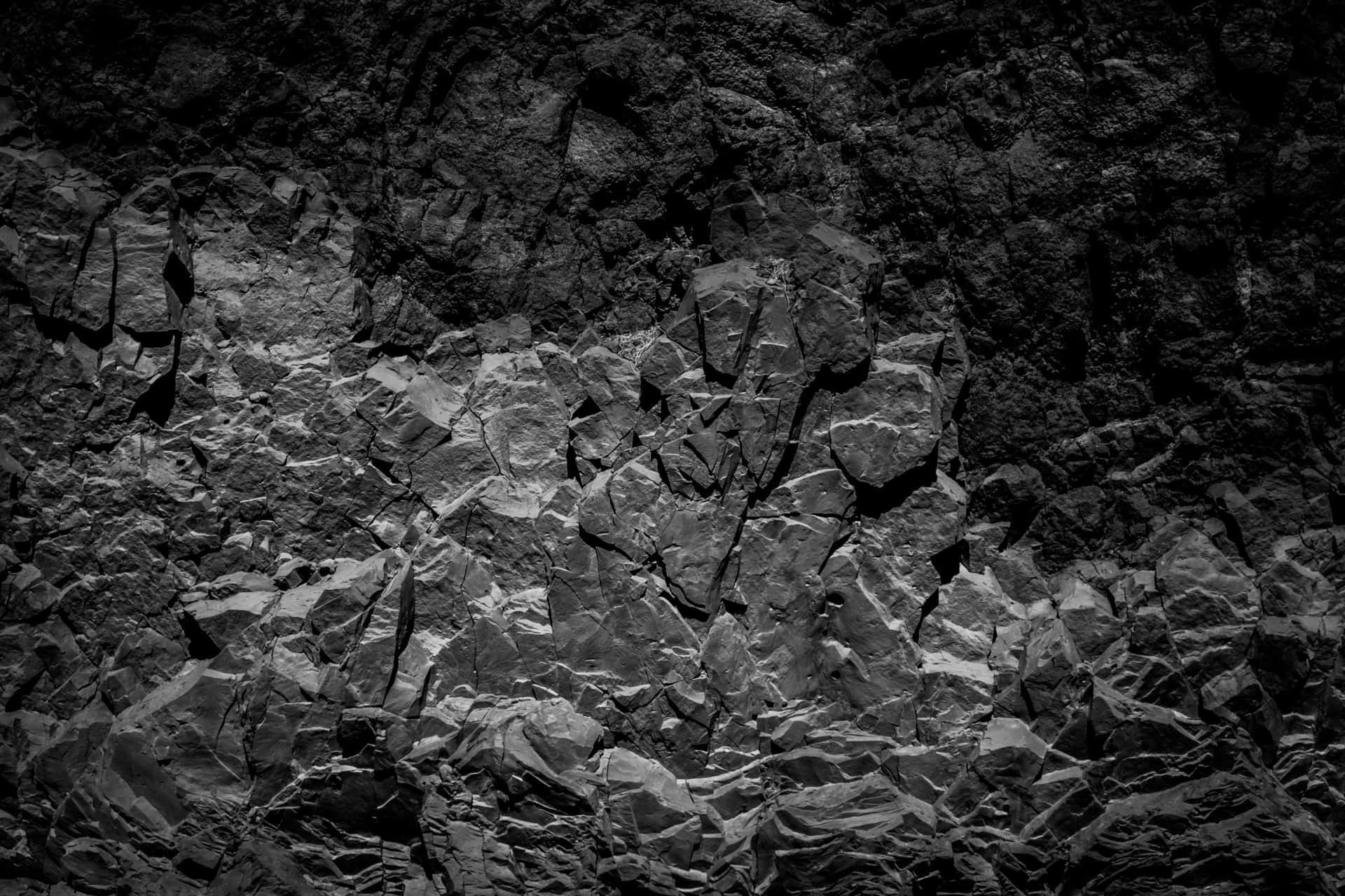 Surreal Dark Rock Landscape Wallpaper