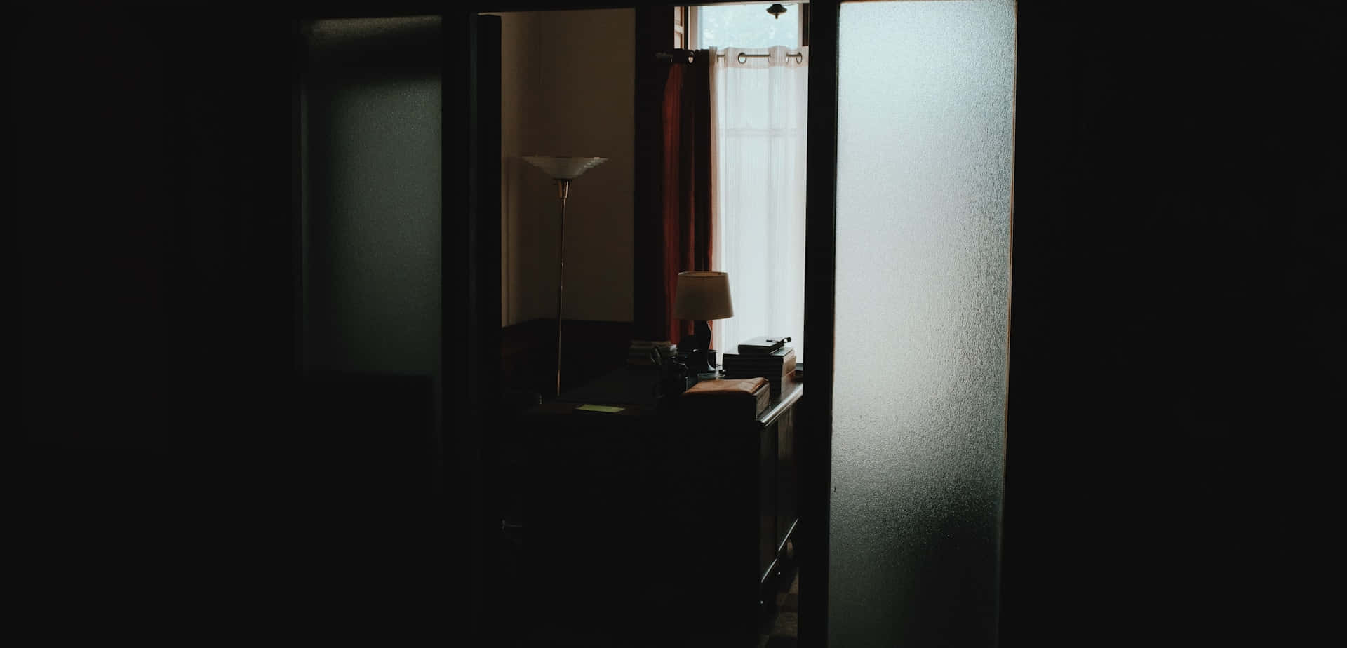 Dark Room With Sunlit Window.jpg Wallpaper